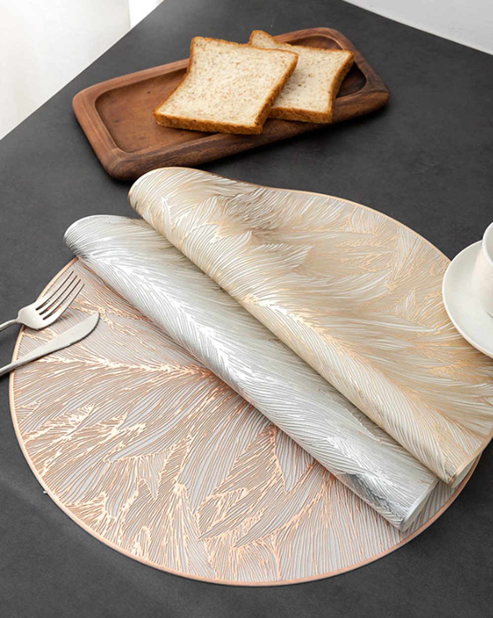 XDeer Tischdecke 4 stück Tischset, Platzset Rund/Rechteck,Tischsets Abwasch günstig online kaufen