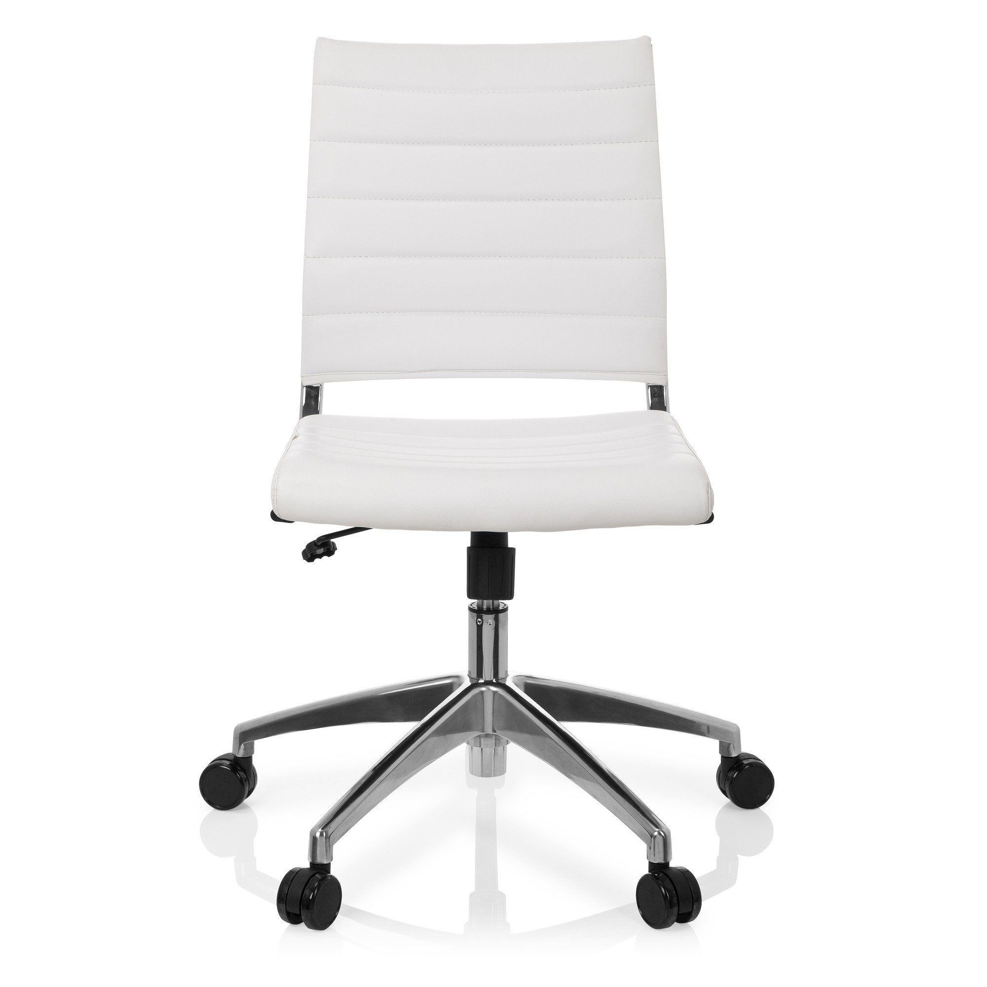 hjh OFFICE Drehstuhl Profi Bürostuhl TRISHA Kunstleder ohne Armlehnen (1 St), Schreibtischstuhl ergonomisch Weiß