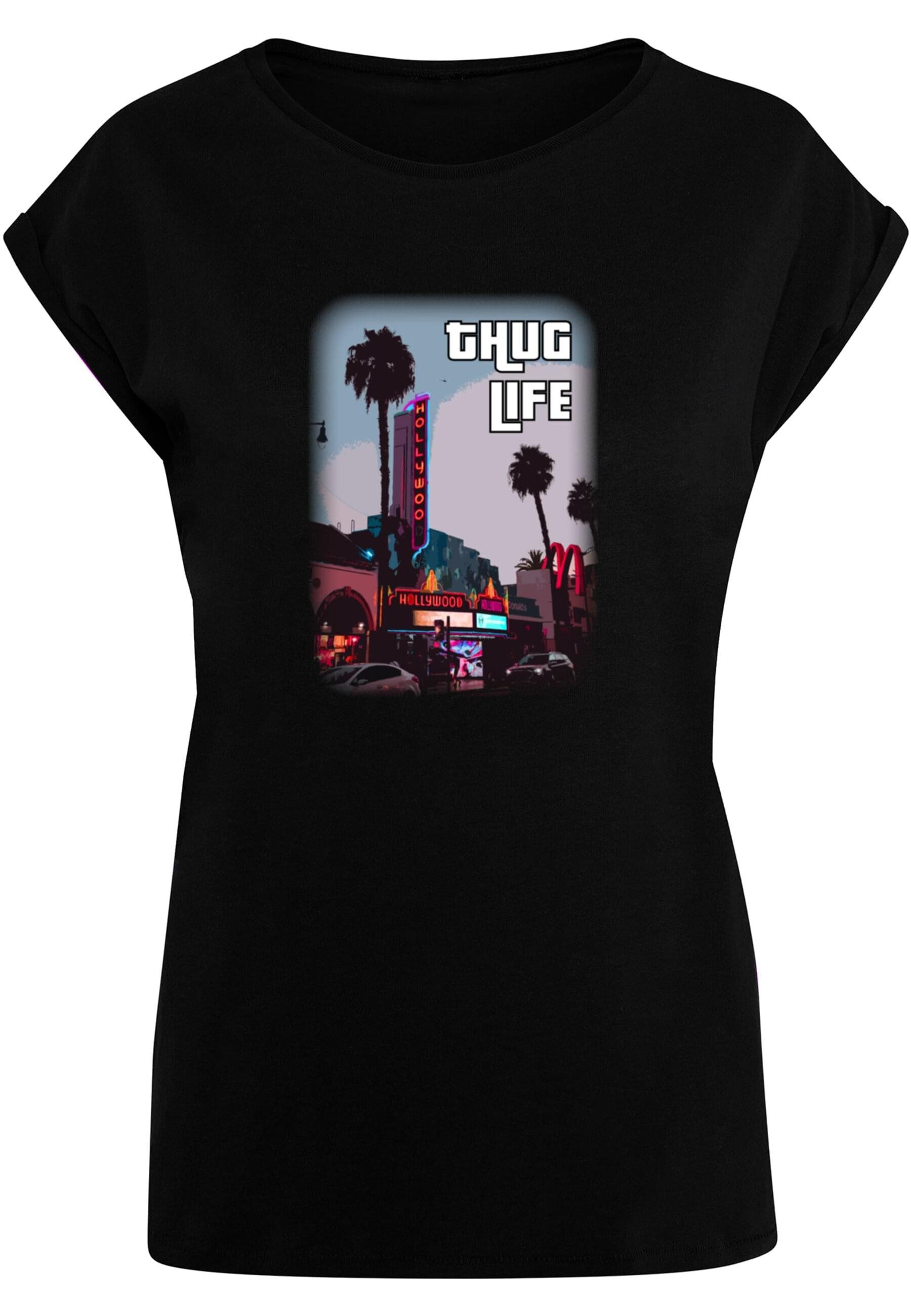 Merchcode T-Shirt Merchcode Damen Ladies Grand Thug Life Extended Shoulder Tee (1-tlg)