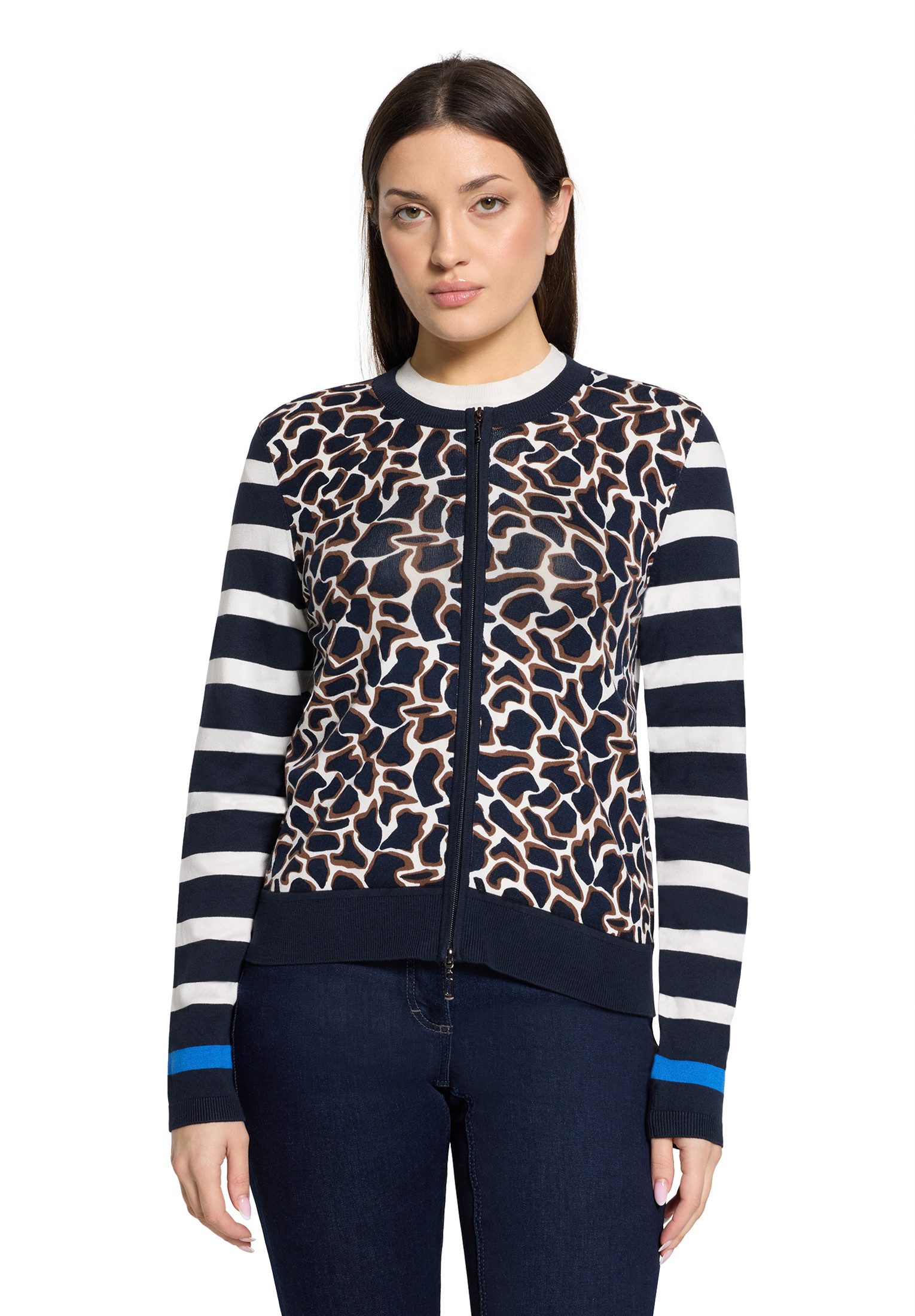Betty Barclay Strickjacke Damen mit Aufdruck (1-tlg)