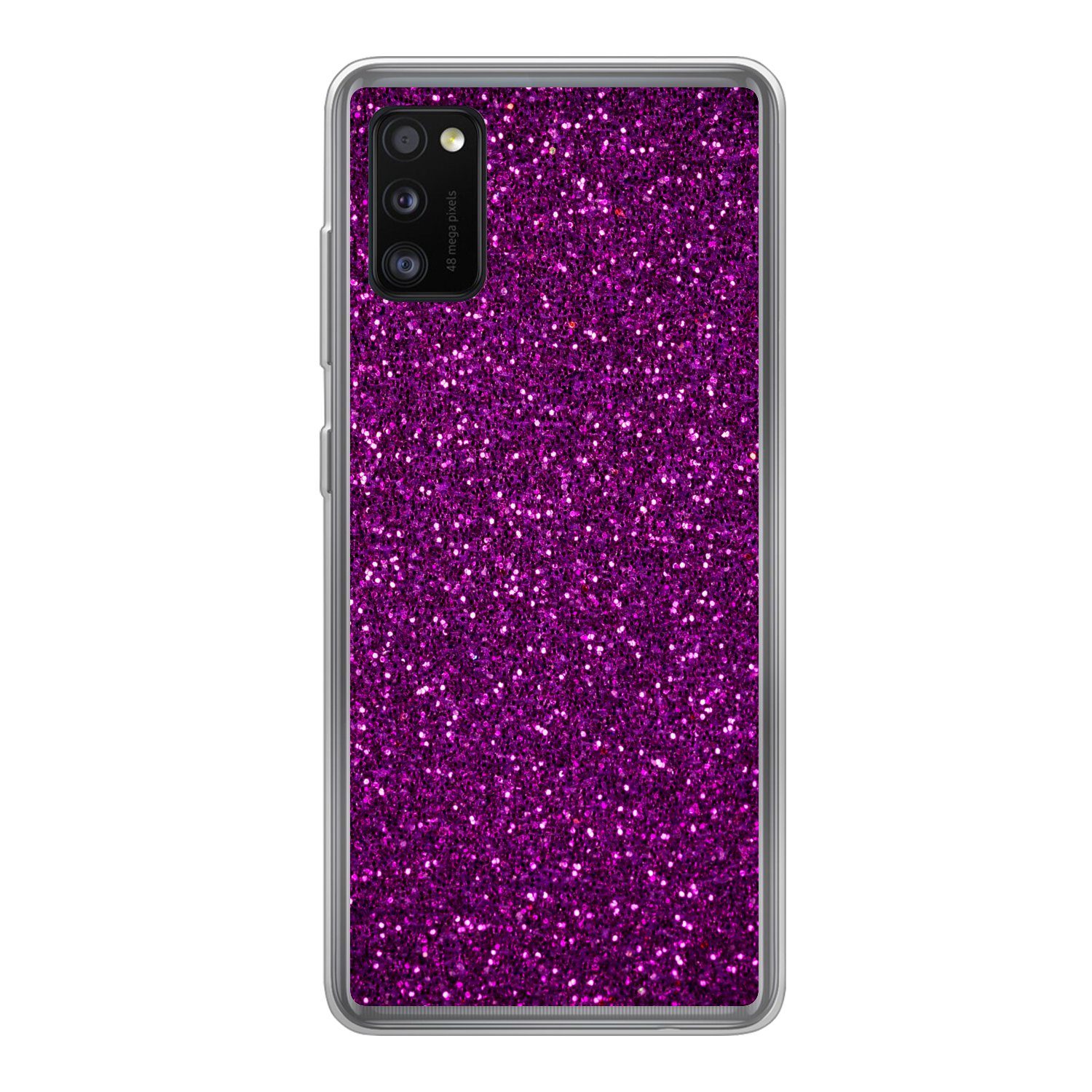 MuchoWow Handyhülle für Samsung Galaxy A41 Lila - Rosa - Muster - Abstrakt, Smartphone-Bumper, Print, Handy Schutzhülle Dünn
