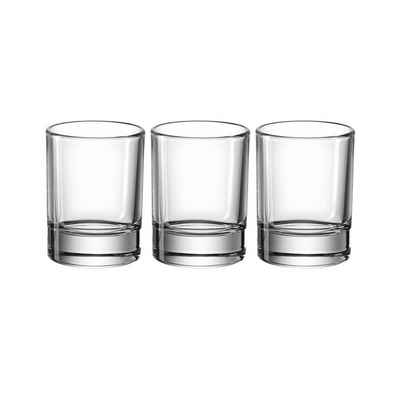 montana-Glas Schnapsglas Stamper Schnapsglas, 3er Set Gala, Glas, Schnapsglas Likörglas Miniglas