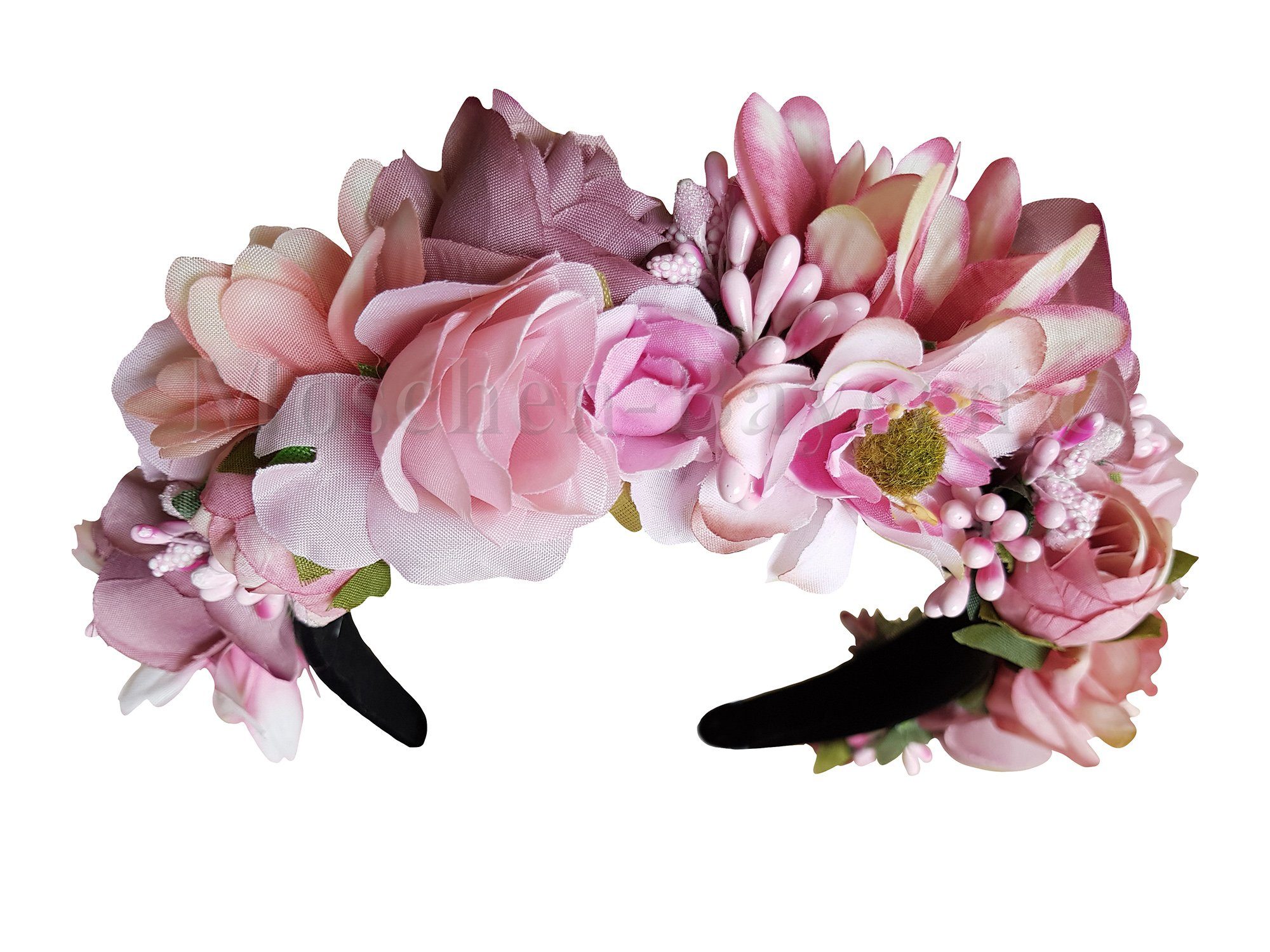 Moschen-Bayern Haarreif Trachten Blumenkranz Haarreif Blumen Украшения для волос Hochzeit Oktoberfest