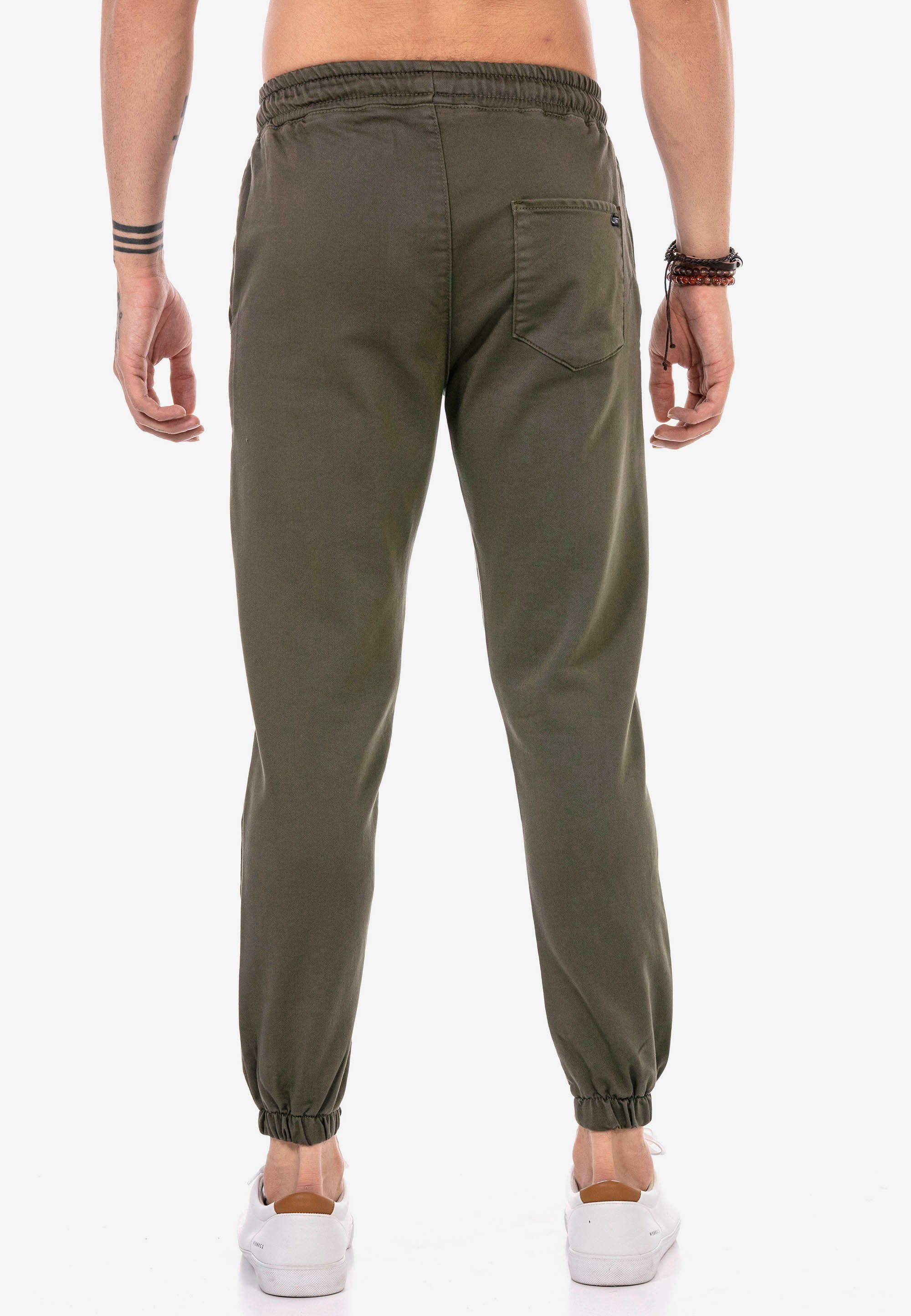 am Gillingham Sweathose RedBridge khaki mit Gummibund Beinabschluss