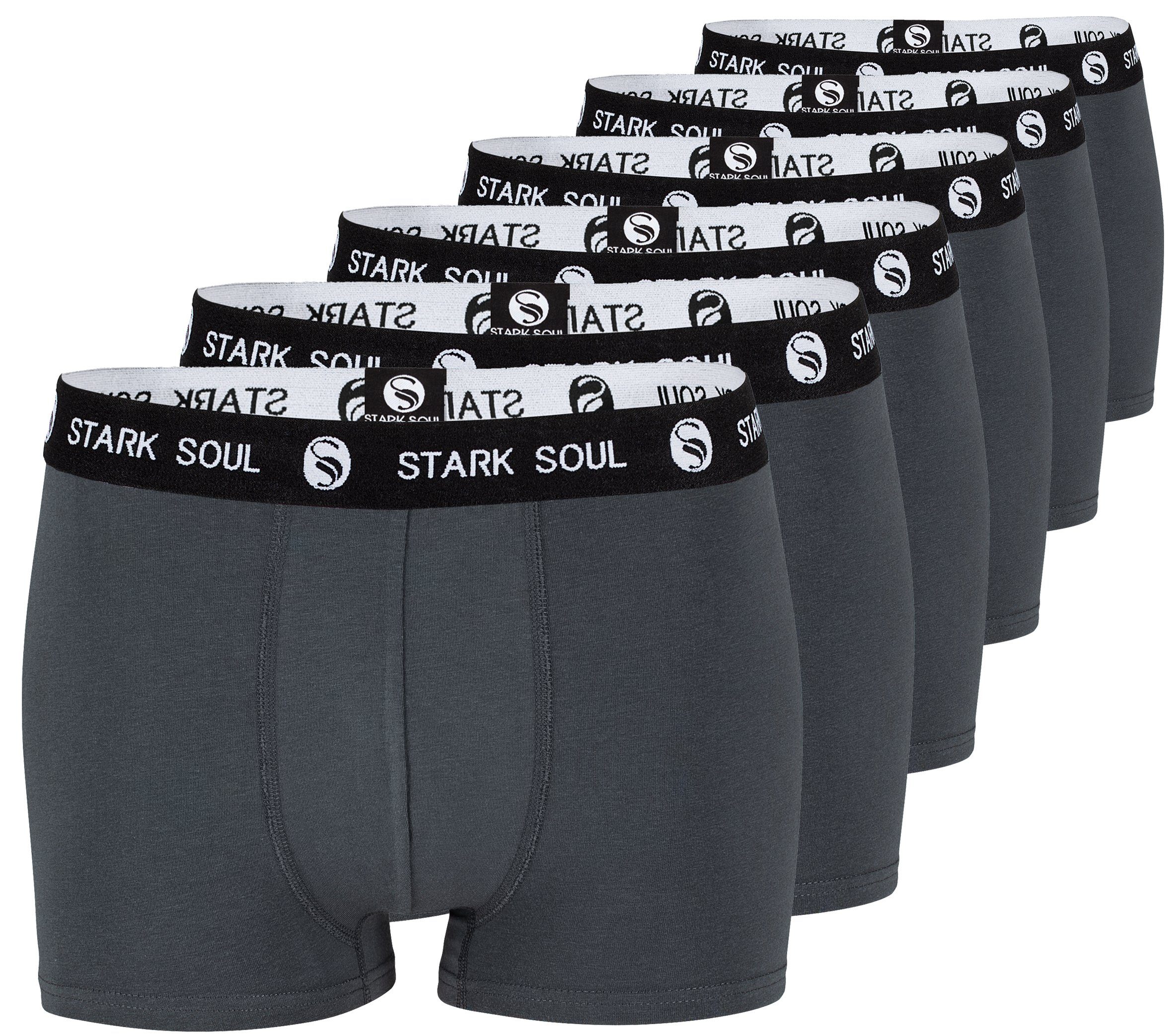 Stark Soul® Boxershorts Herren Boxershorts, Hipster im 6er Pack, Baumwoll-U günstig online kaufen