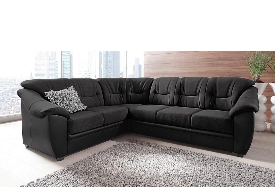 sit&more Ecksofa Savona L-Form, B. 262 cm, Komfortsitz, Eckcouch mit Stoff- & Lederwahl, optional Schlaffunktion, Liegefl. 120x195 cm