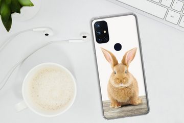 MuchoWow Handyhülle Kaninchen - Babykaninchen - Tiere - Kinder - Mädchen - Jungen, Phone Case, Handyhülle OnePlus Nord N10 5G, Silikon, Schutzhülle