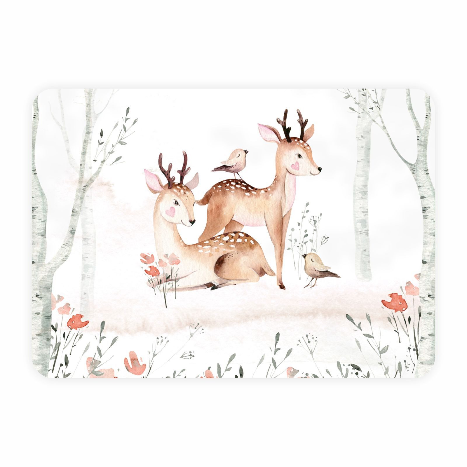 nikima Platzset stabiles Vinyl Tischset Rehe Kinder Platzset abwaschbar, (1 günstig online kaufen
