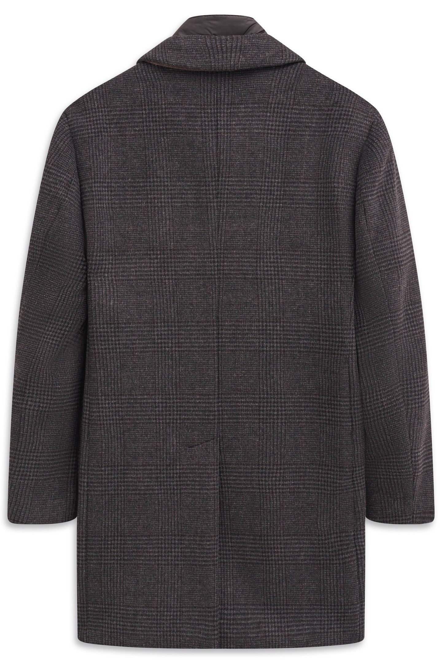 bugatti Kurzmantel Flexcity Stretch mit Glencheck-Karo und Westen-Einsatz