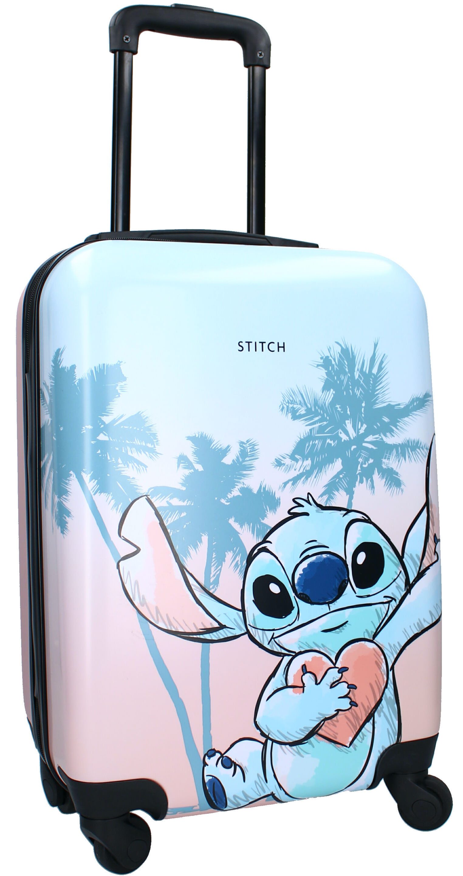 Disney Kinderkoffer Stitch Trolley Koffer Kindertrolley Handgepäck Trolly Reisegepäck 32 L, Für Kinder ab 4 Jahre und auch für Jugendliche