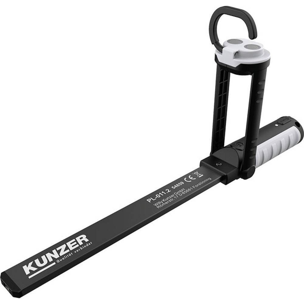 Kunzer Arbeitsleuchte Arbeitslampe mit COB-Technik PL-011.2, Magnetischer Fuß, Haken zum Hängen, Ausziehbarer Halter, klappbar