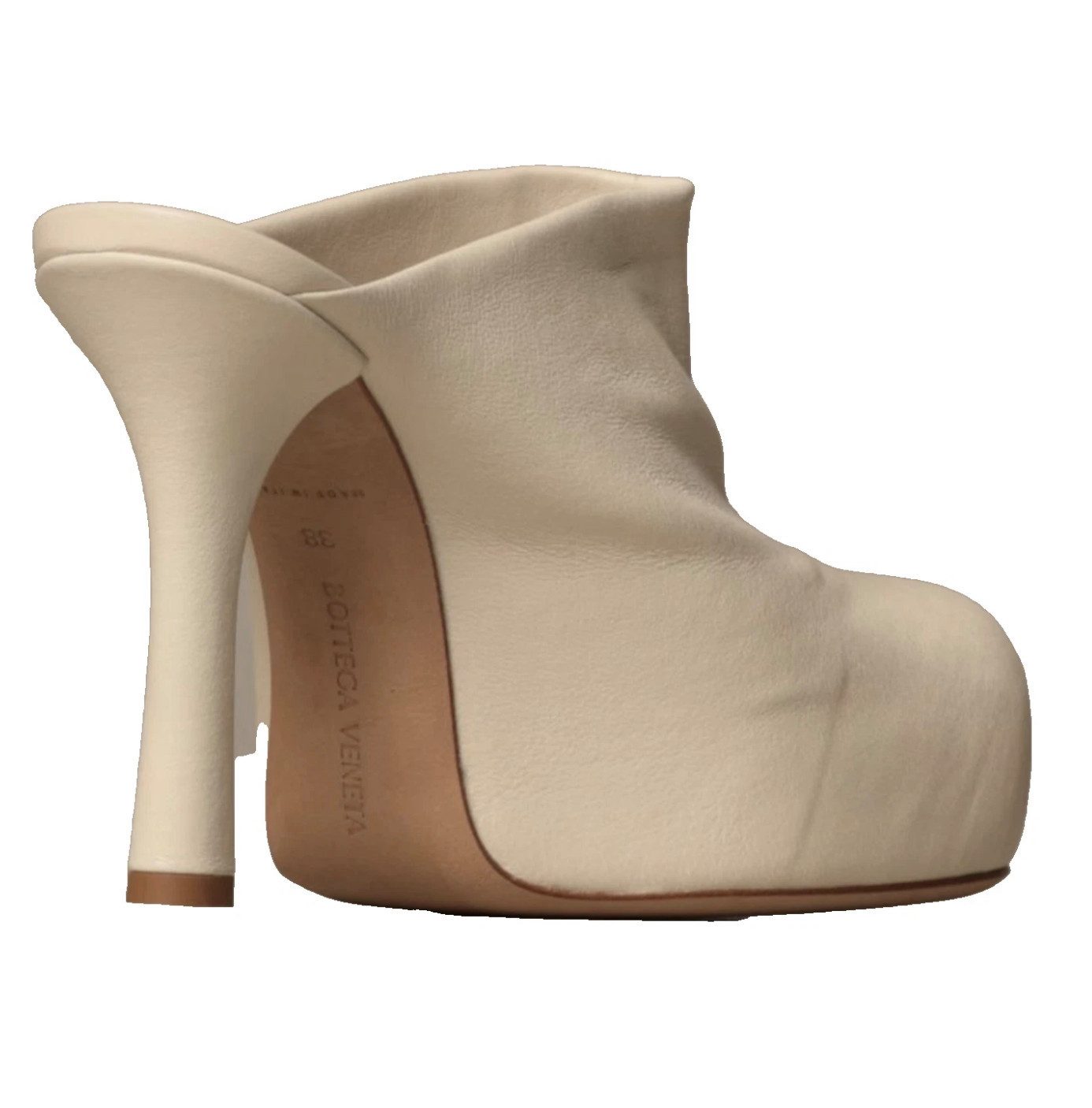 BOTTEGA VENETA Bv Bold Dot Heels Pumps Schuhe Mules traditionelles italienisches Handwerk mit moderner Formsprache