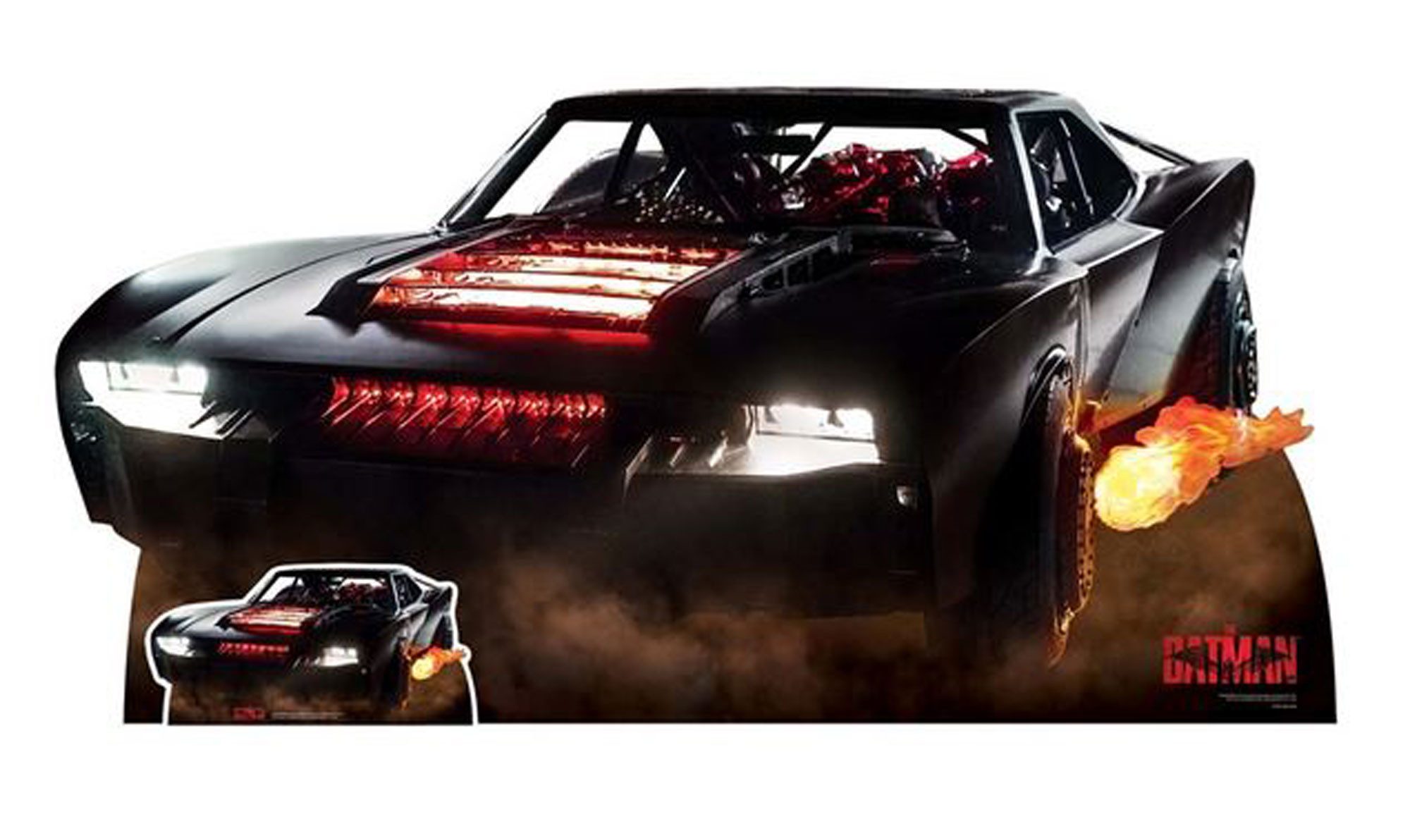 Dekofigur Batman Pappaufsteller Batmobile