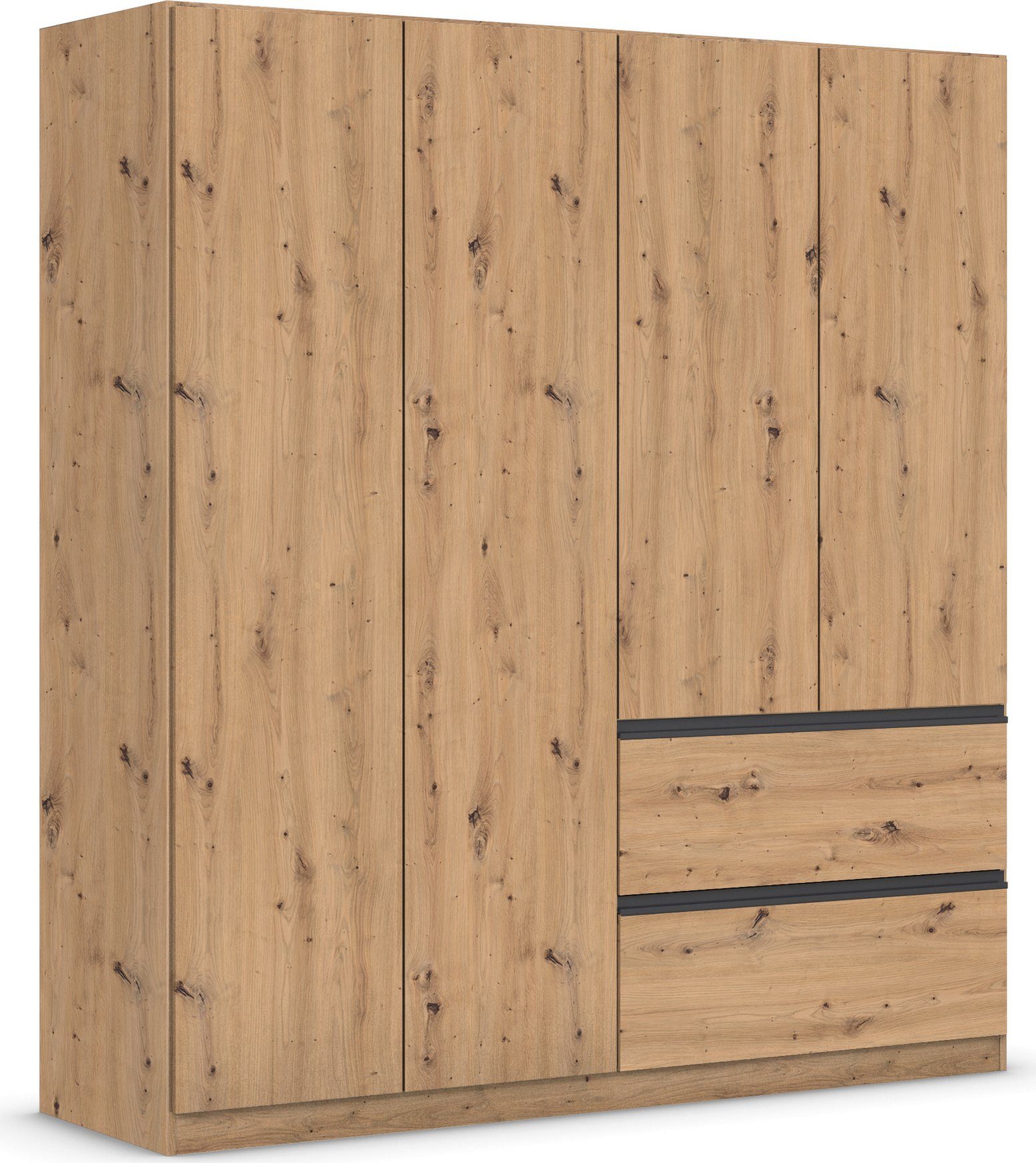 rauch Drehtürenschrank Kleiderschrank Schrank Garderobe COSTA in den Breiten 91/136/181 cm (in 3 Ausstattungen BASIC/CLASSIC/PREMIUM) viel Platz, grifflose Front und Push-to-Open Funktion MADE IN GERMANY