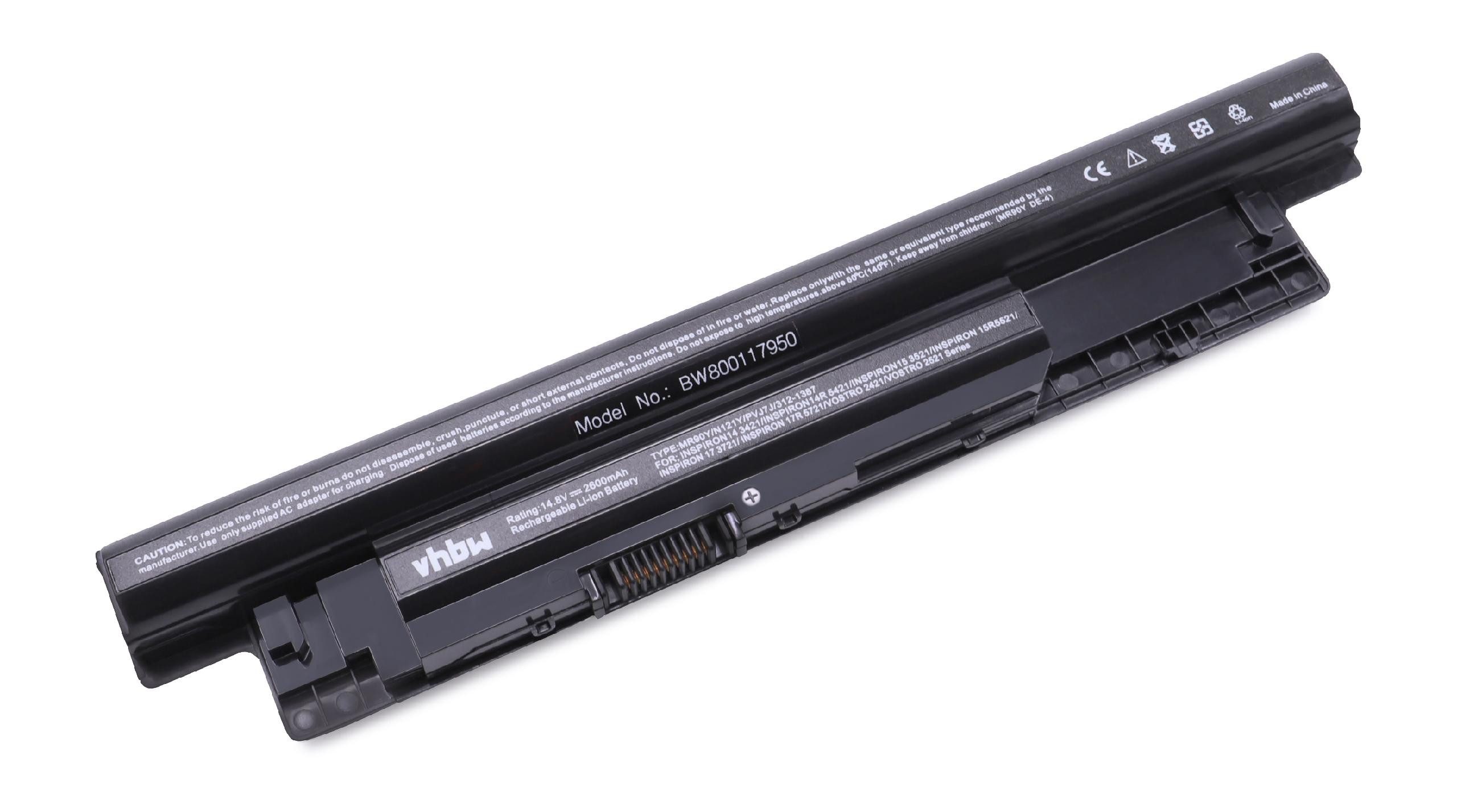 vhbw Laptop-Akku passend für Dell Vostro M3441D-1426B, M3441D-1426R, M3441D-1428B, 3445, 3446, 3449, 3546, 3549 Notebook / Notebook / Netbook Notebook (2600mAh, 14,8V, Li-Ion) 2600 mAh | Notebook-Akkus