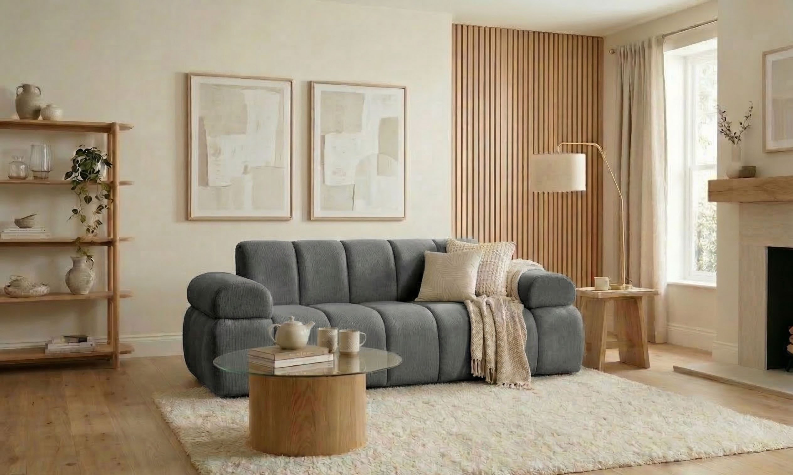 Home affaire 2-Sitzer LYOTH Design-Sofa, moderne Steppung, Breite 180 cm, mit Wellenunterfederung, gemütlich und modern, komfortables Sitzgefühl