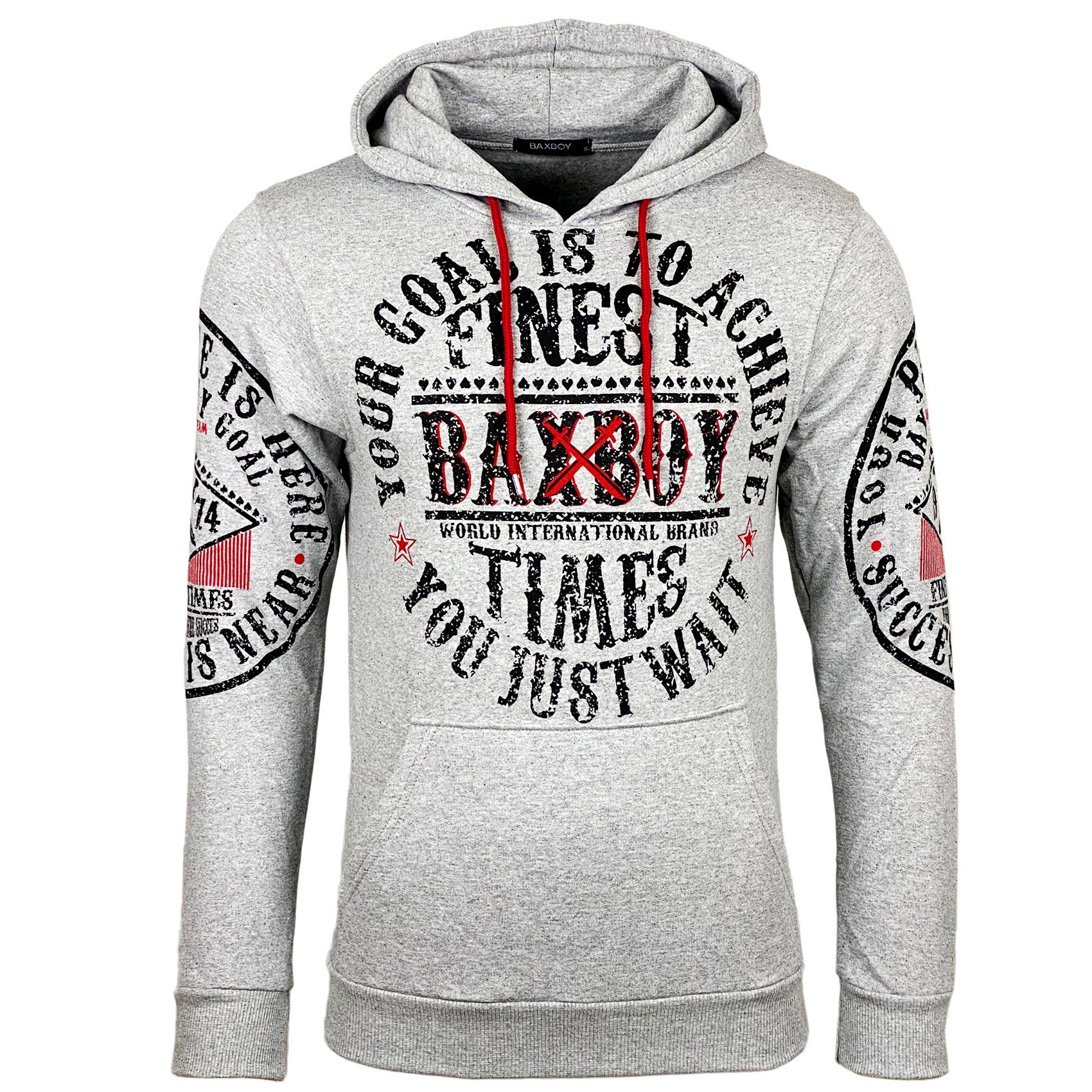Hoodie Baxboy Herren Pullover Hoodie Sweatshirt Kapuzenpullover Hoody B-950
