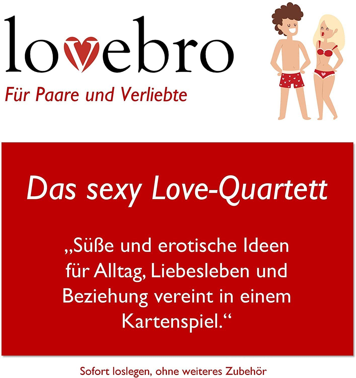 Love-Quartett, sexy Spaß lovebro Liebes Paare Das für Erotik-Spiel, Erotik Spielzeug,