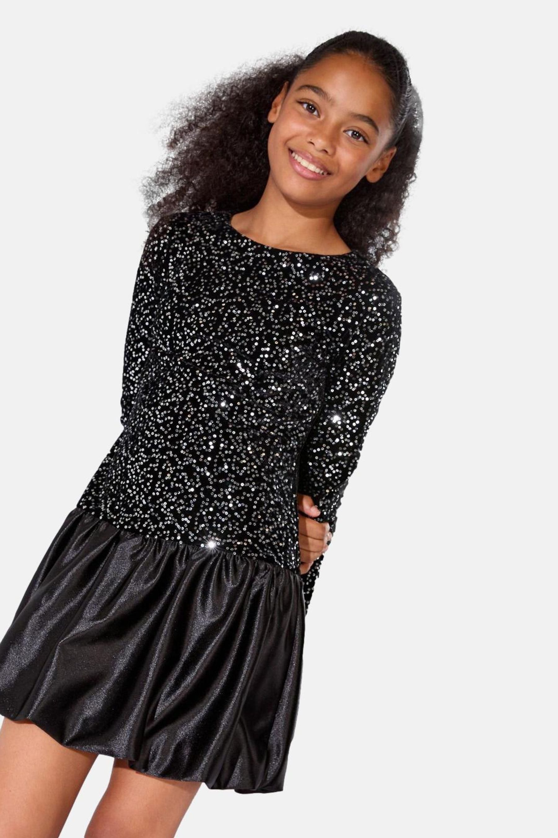 Partykleid Lipsy Partykleid mit Pailletten und tiefer Taille