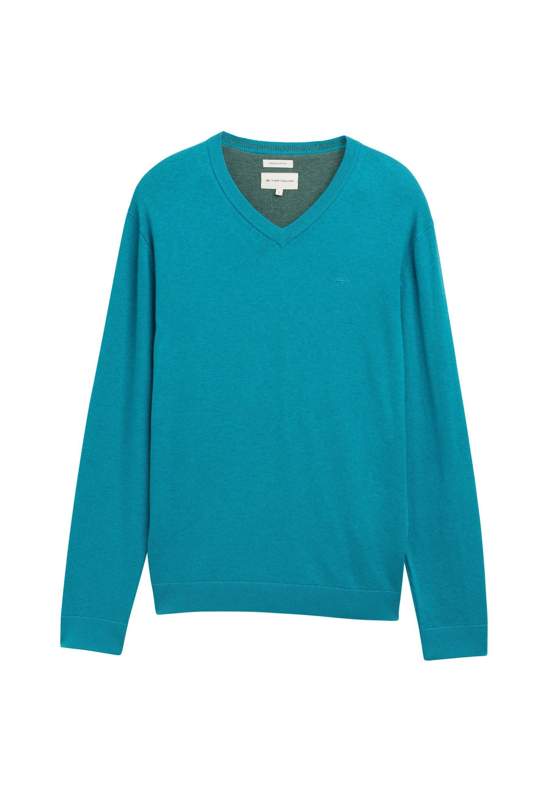 TOM TAILOR Strickpullover Pullover Strickpullover V-Neck (1-tlg) günstig online kaufen