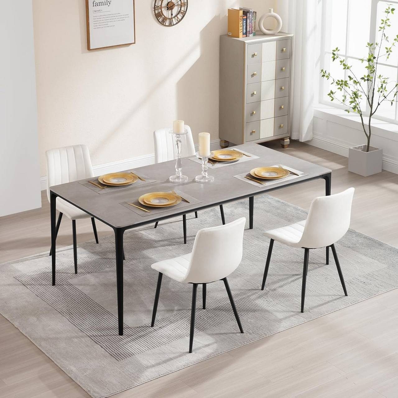 Klihome Polsterstuhl (4 St), Küchenstuhl, Wohnzimmerstuhl, günstig online kaufen