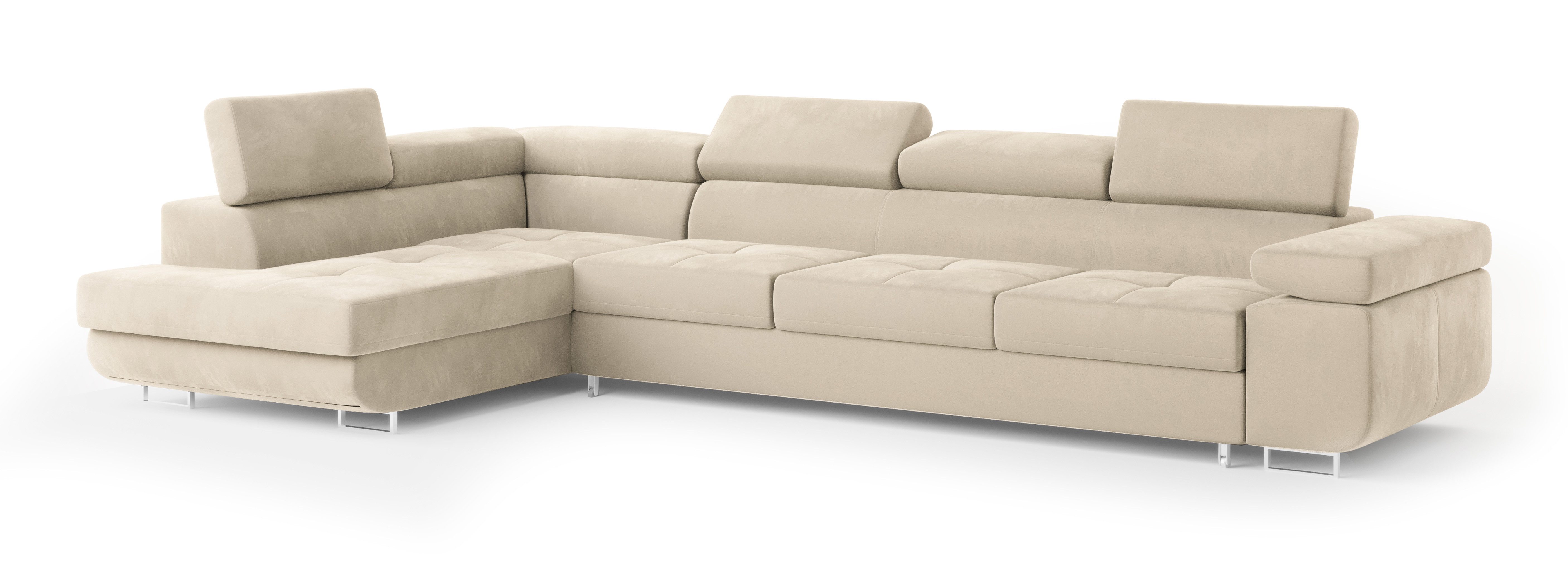 Masseno Ecksofa VICENTE mit Schlaffunktion L-Form, günstig online kaufen