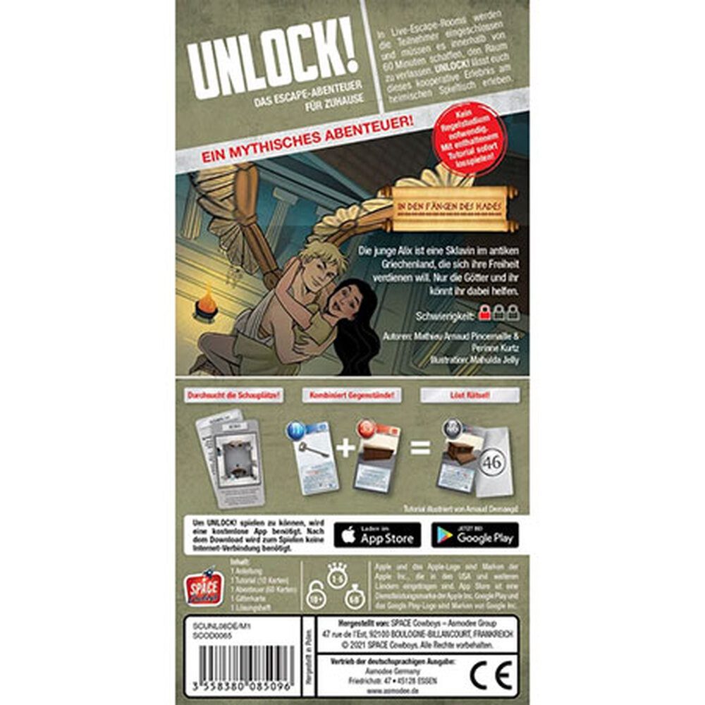 Asmodee Spiel Unlock! Mythic Adventures, In den Fängen des Hades - Einzelszenario