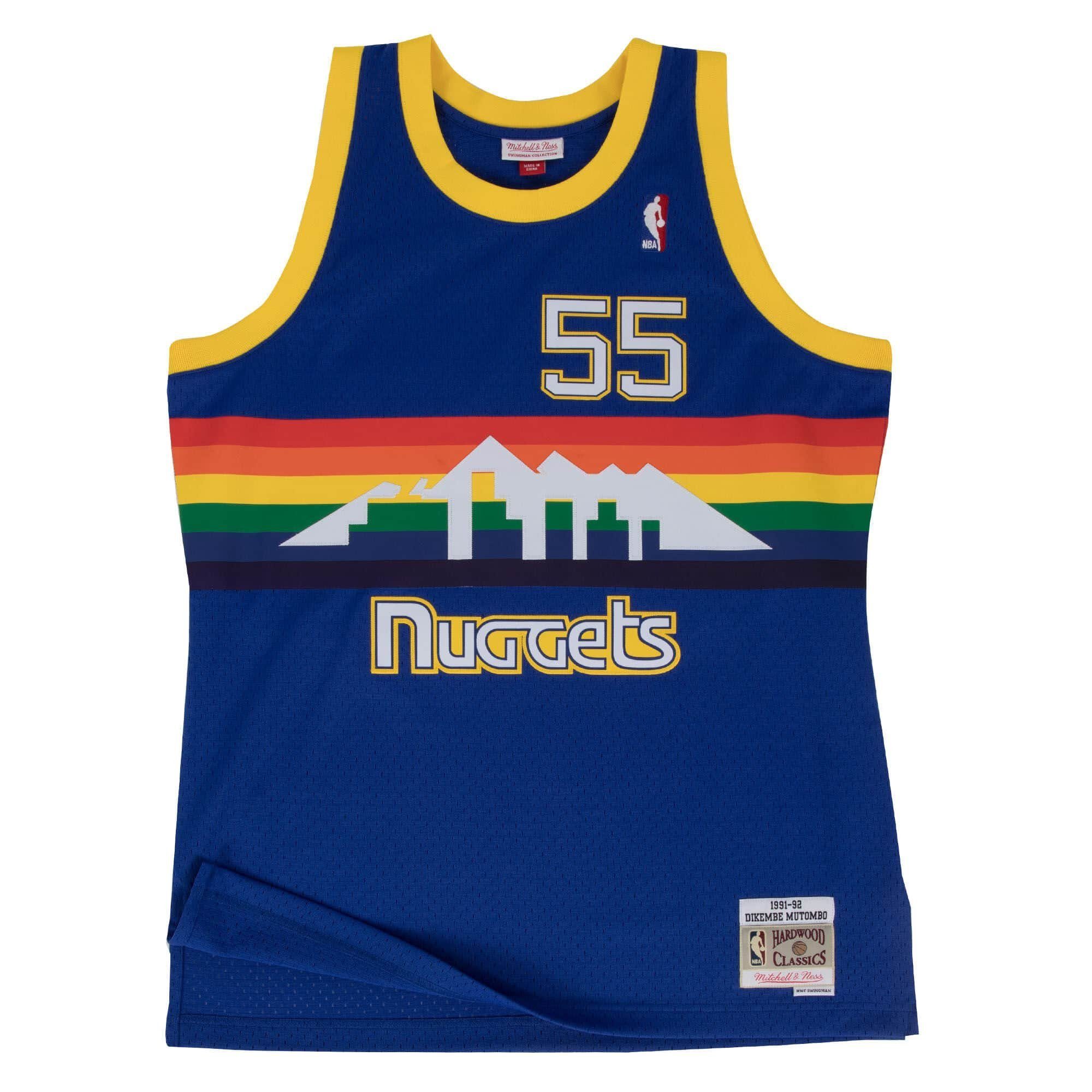 Basketballtrikot Swingman Jersey Denver Nuggets 9192 Dikembe Mutom