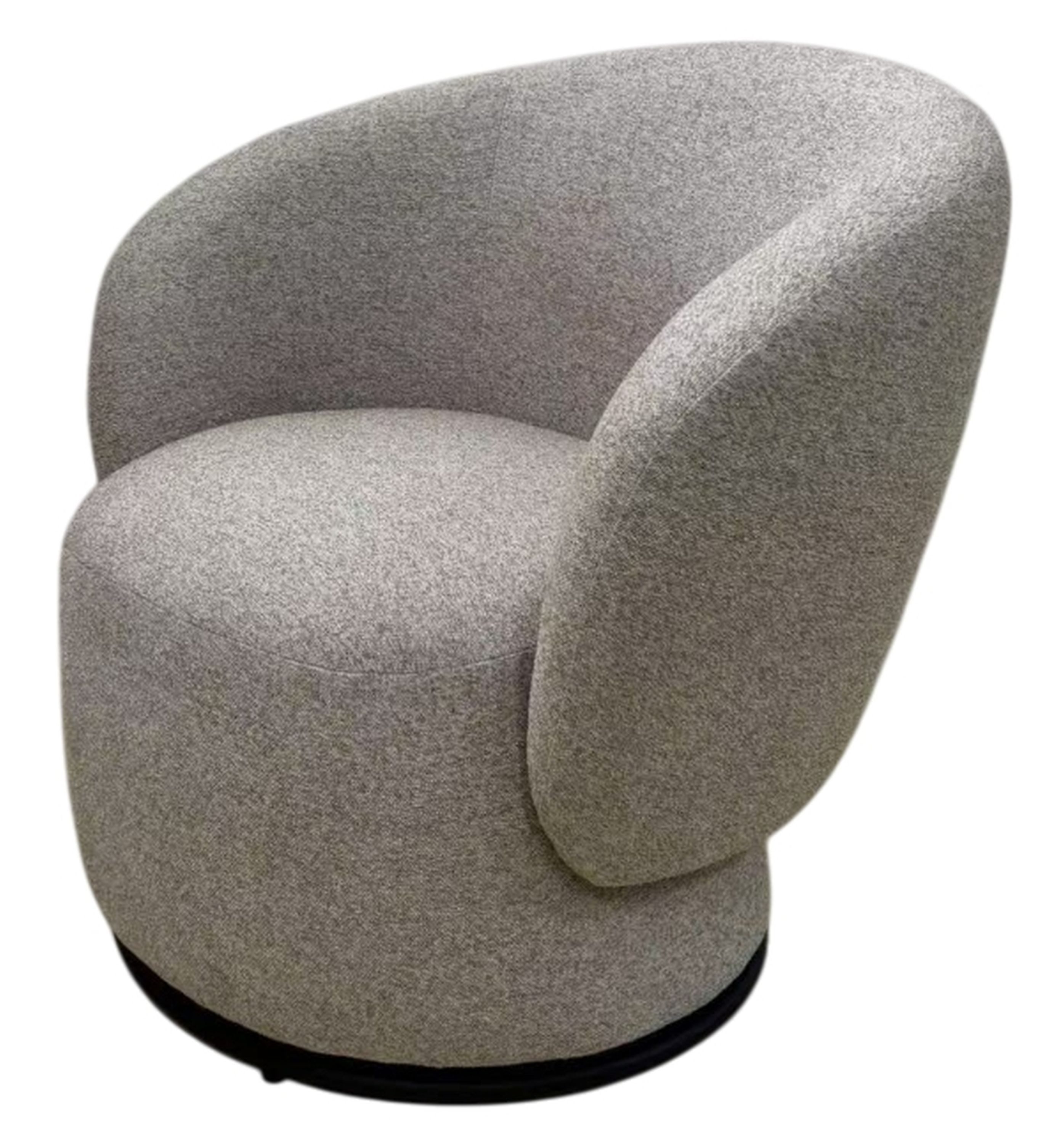 Robas Lund Loungesessel, Loungesessel beige Strukturgewebe 360° drehbar 80x78x78 cm