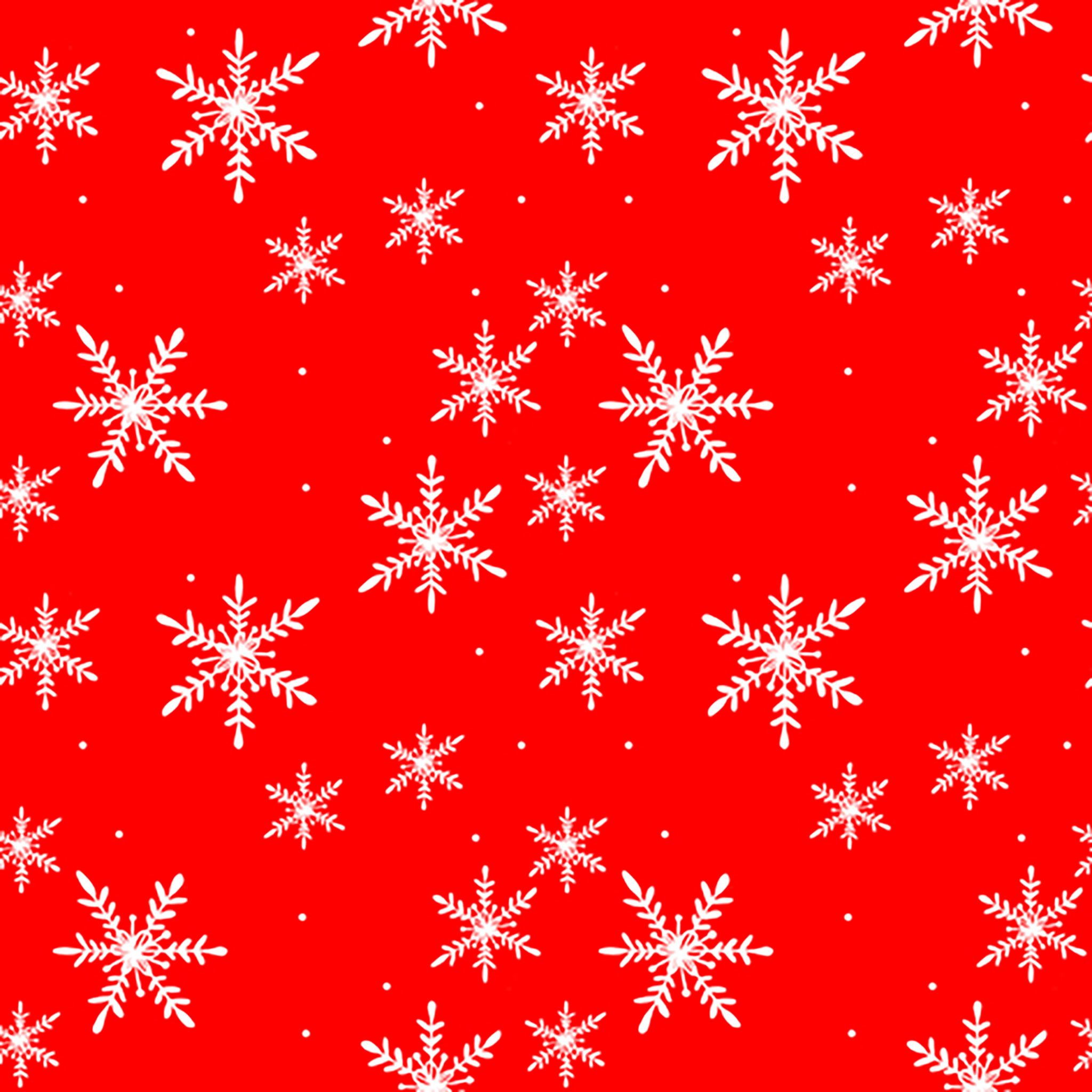 ti-flair Papierserviette, Servietten Papier 33x33cm Weiße Schneeflocken 20 Stück Rot