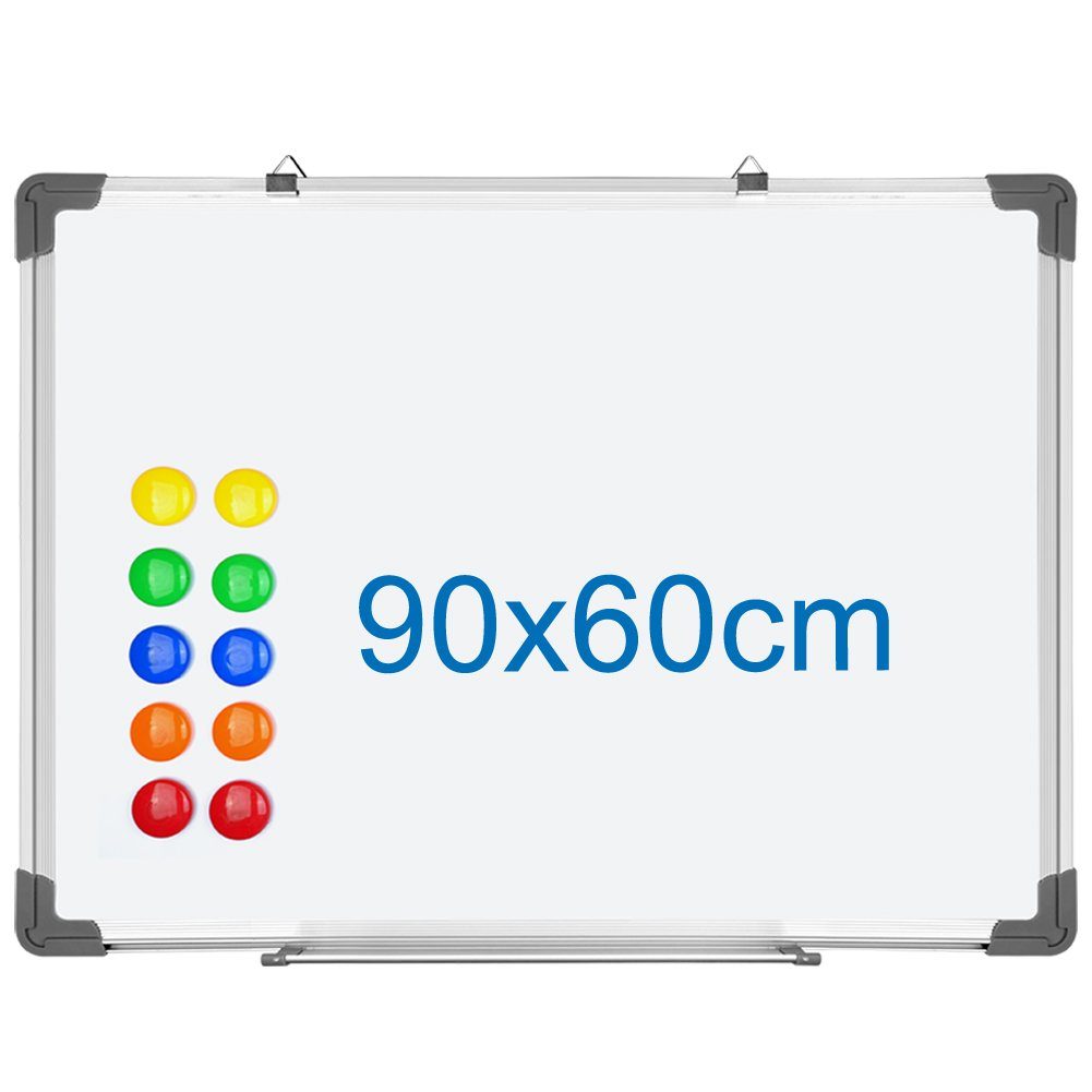 euroharry Magnettafel Whiteboard Magnetwand Alurahmen Magnetisch Magnettafel Weiß lackiert