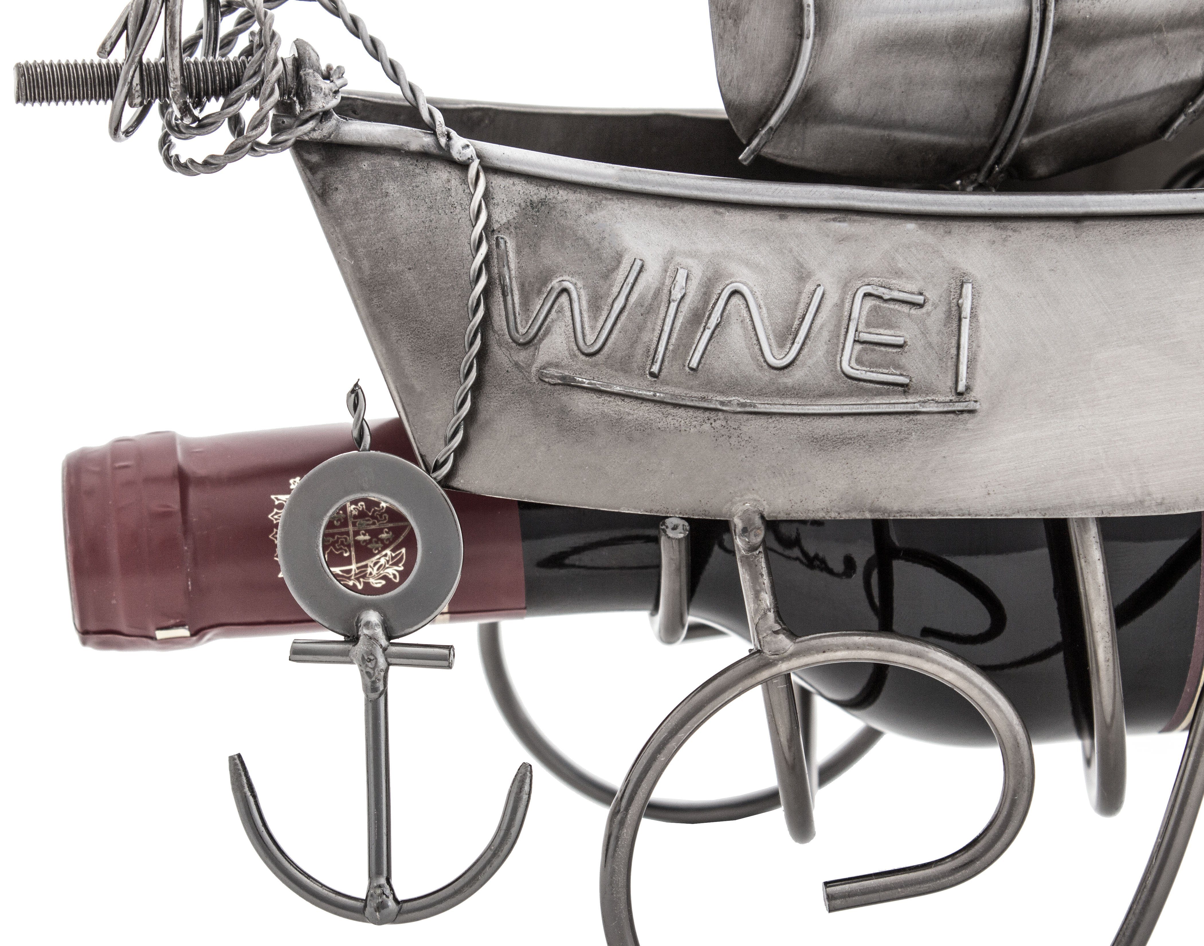 BRUBAKER Weinflaschenhalter Segelschiff Flaschenhalter, (inklusive Grußkart günstig online kaufen