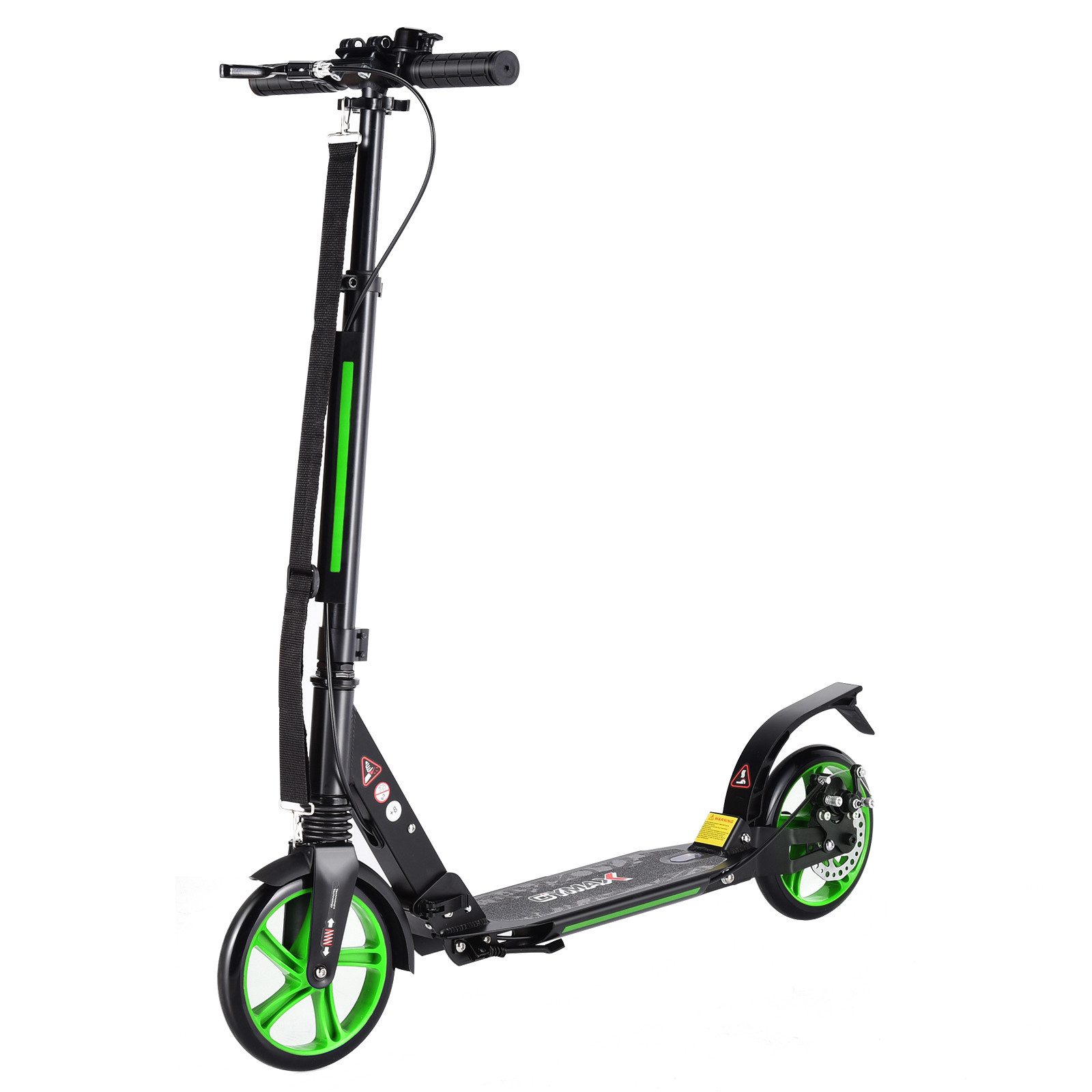 COSTWAY Cityroller Scooter, höhenverstellbar & klappbar, mit Handbremse