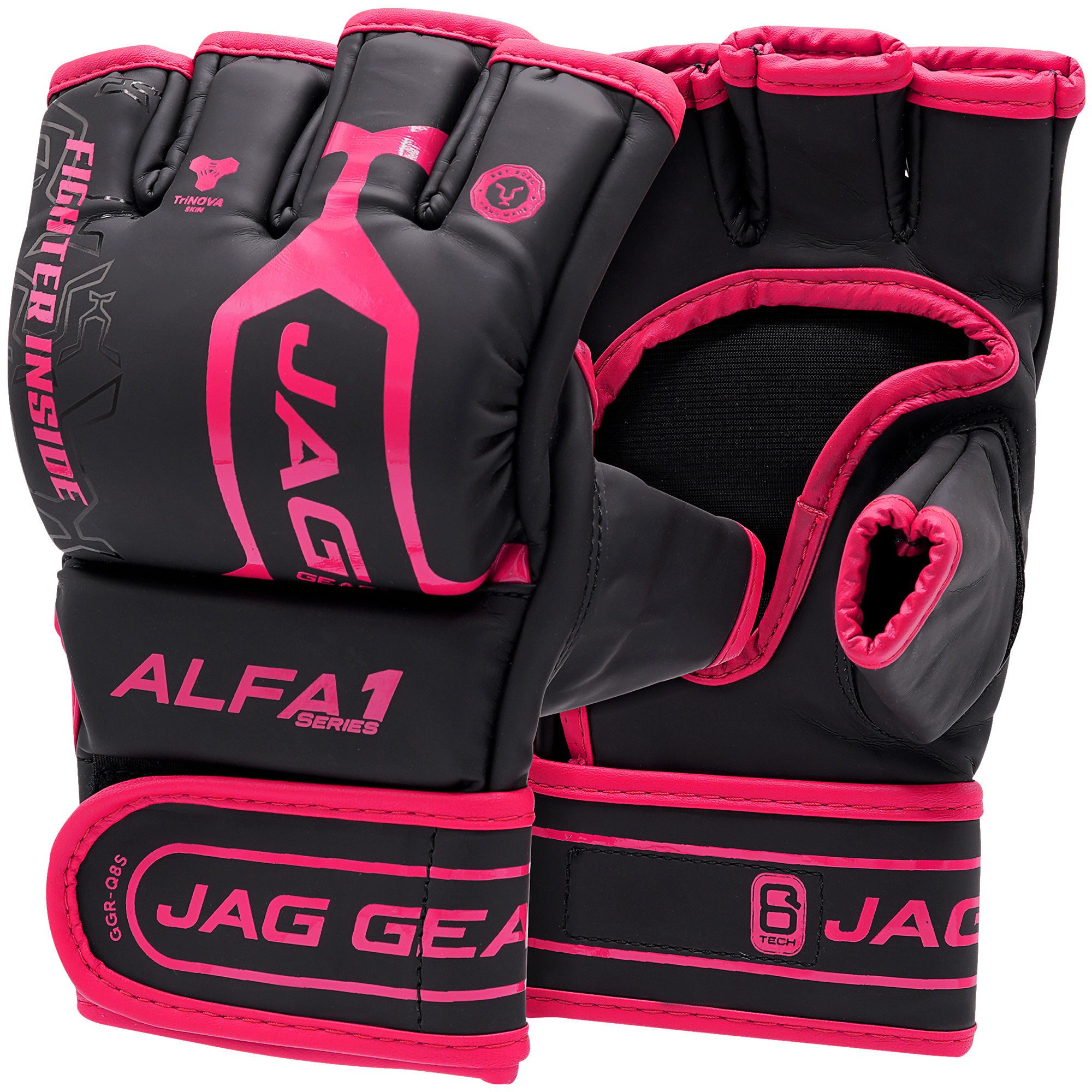 JAG GEARS MMA-Handschuhe MMA-Handschuhe Boxen Kickboxen Grappling und Sparring Handgelenkschutz (Set), Open-Palm MMA Gloves mit High-Density Knöchel- & Handschu – Bild 4 von 5