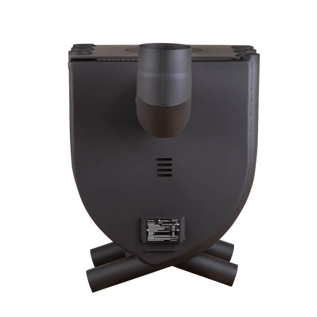 Bruno Kaminofen Bruno® Werkstattofen Pyro I mit Herdplatte schwarz 13 kW Stahl A, 13 kW