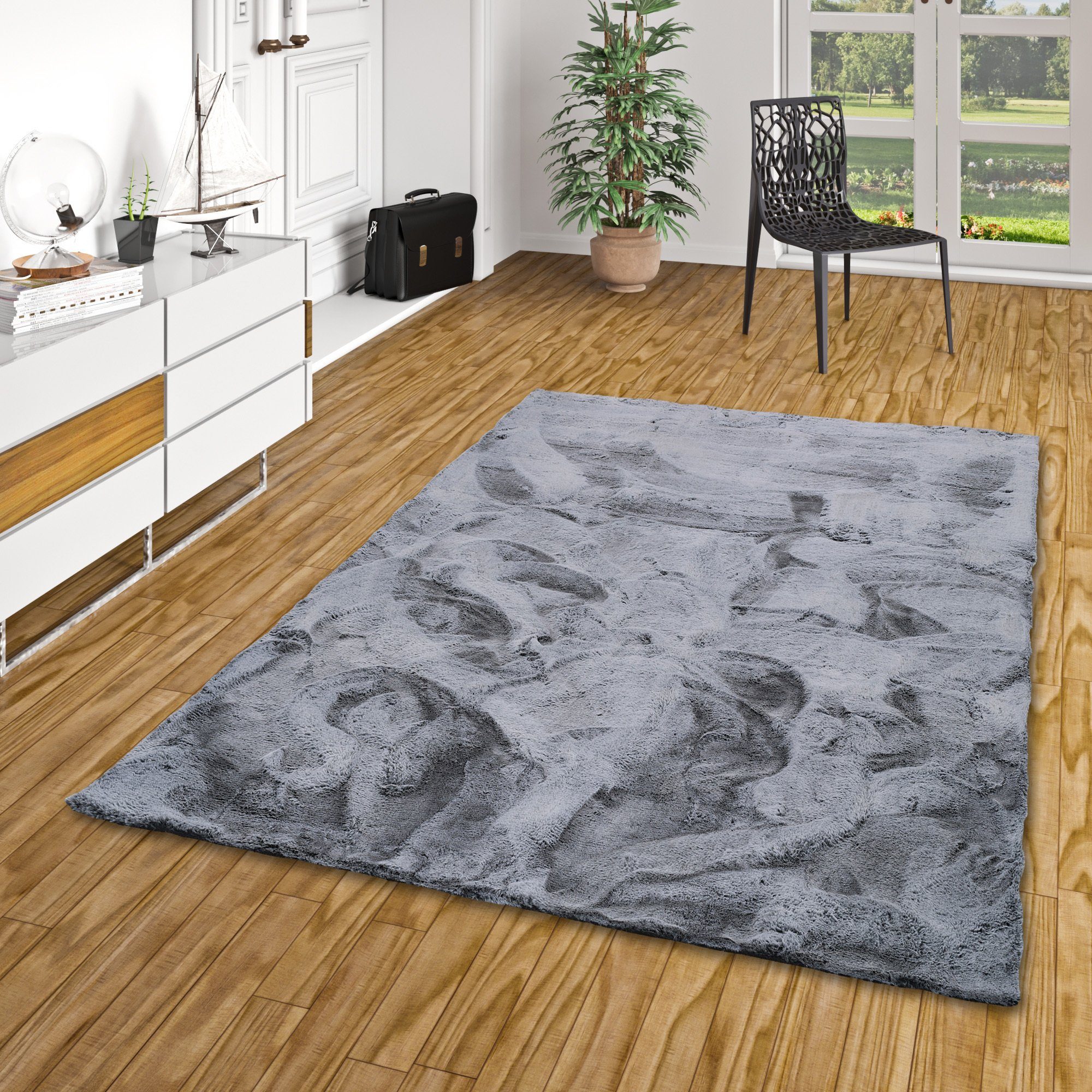 Pergamon Fellteppich Fellteppich Luxus Super Soft Plush, Rechteckig, Höhe: 25 mm