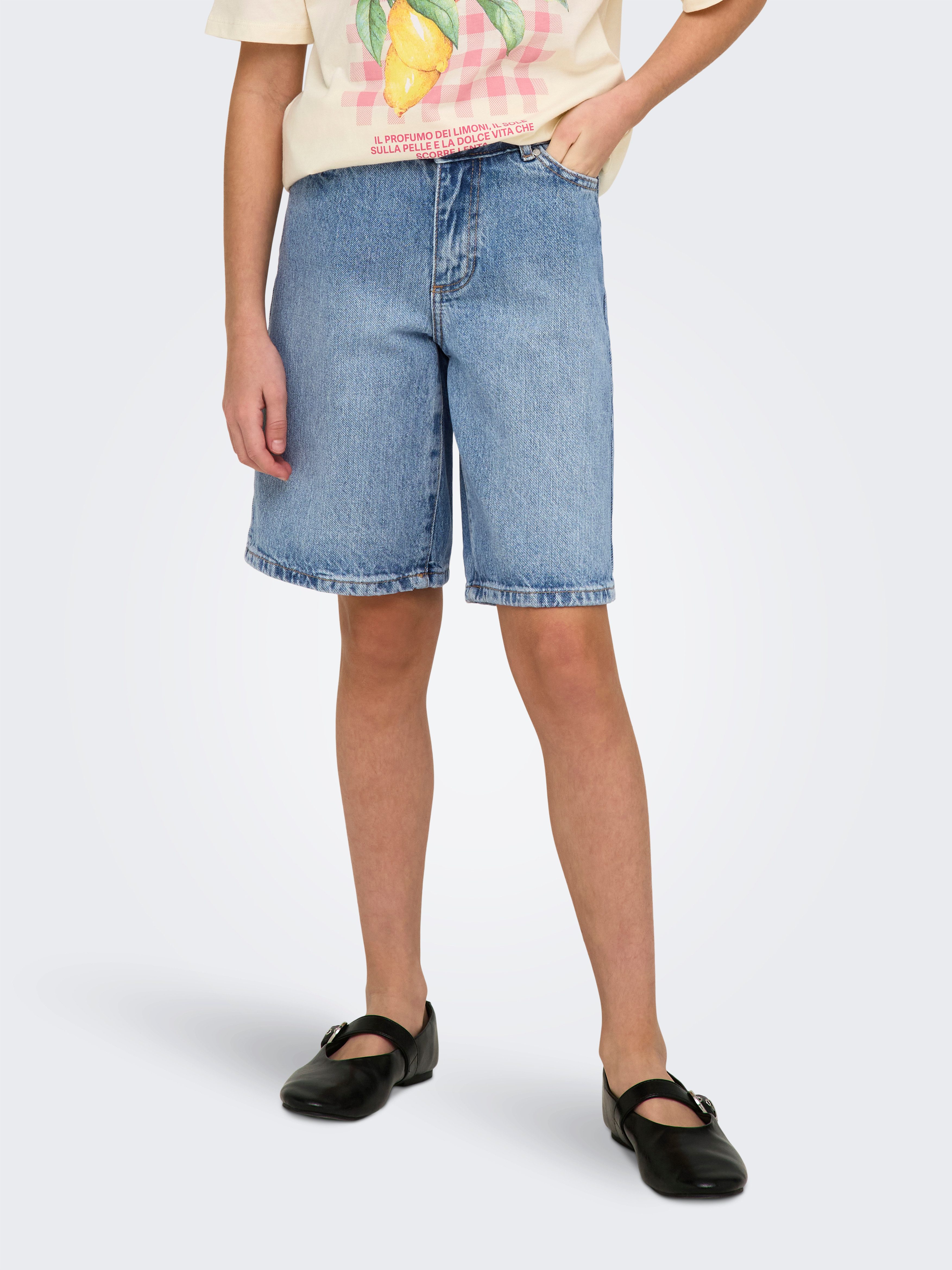 KIDS ONLY Jeansbermudas KOGSONNY HW WIDE DNM SHORTS NOOS