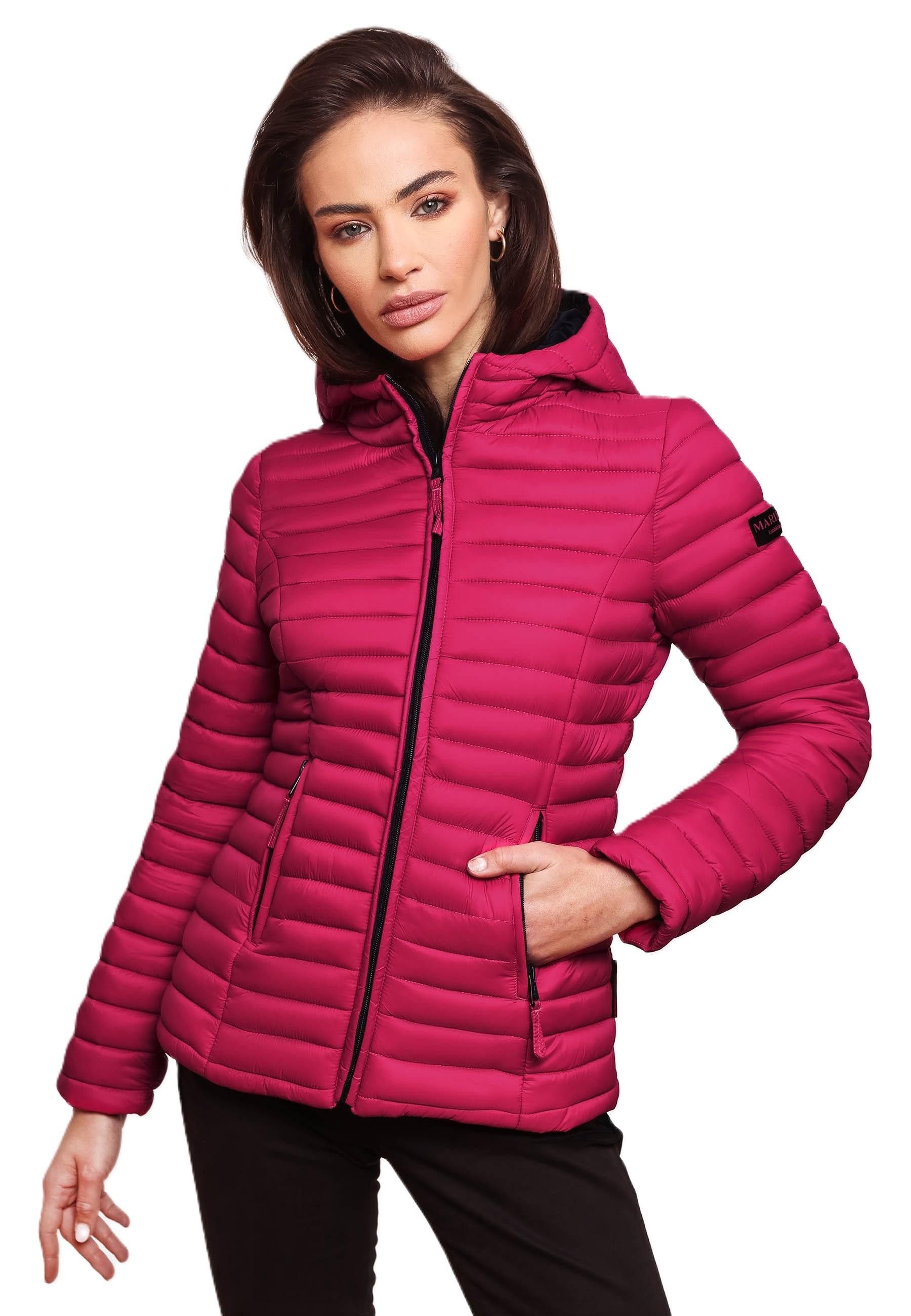 Marikoo Steppjacke Übergangsjacke mit kontrastfarbendem Reißverschluss günstig online kaufen
