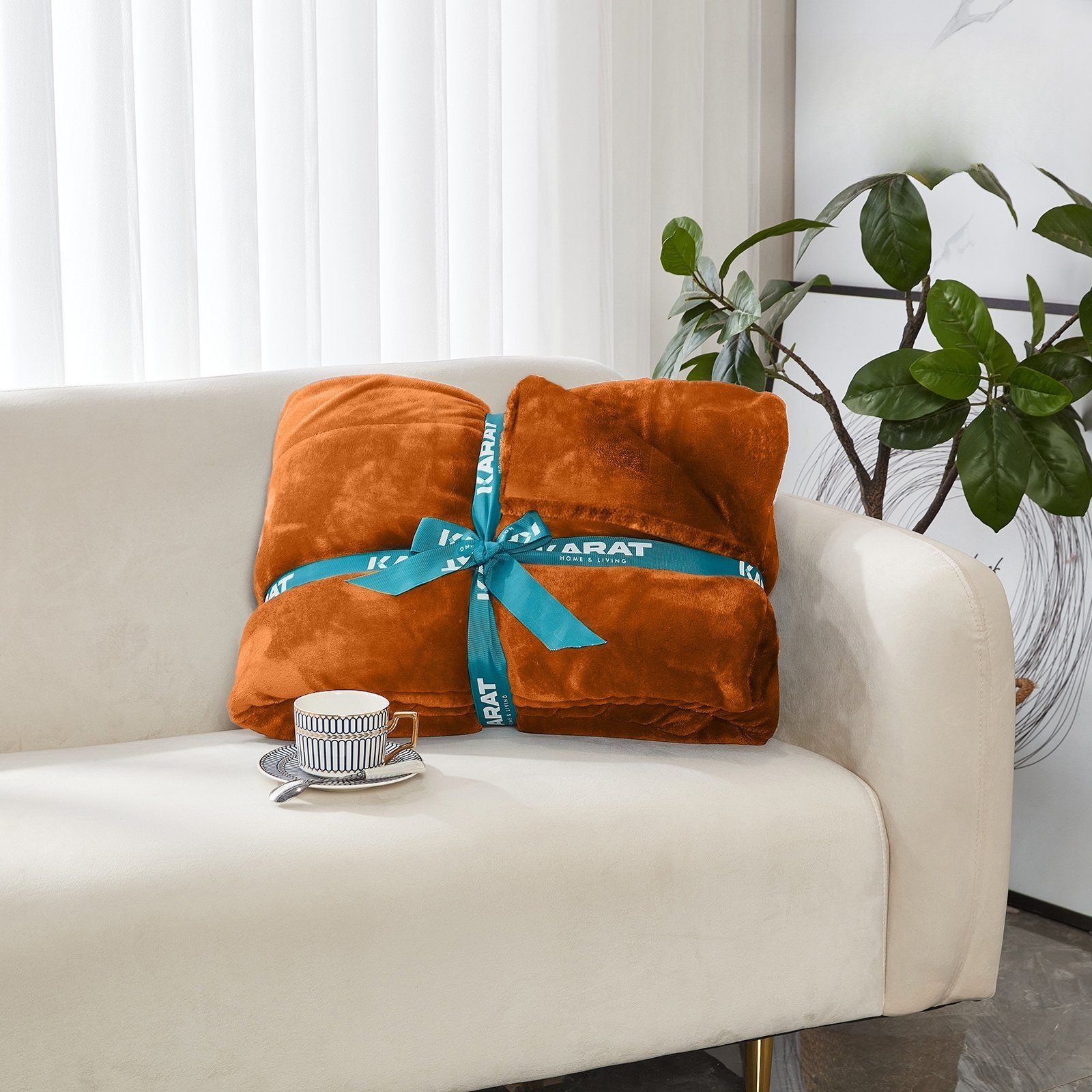 Wohndecke Grace, aus flauschigem Flanell, verschiedene günstig online kaufen