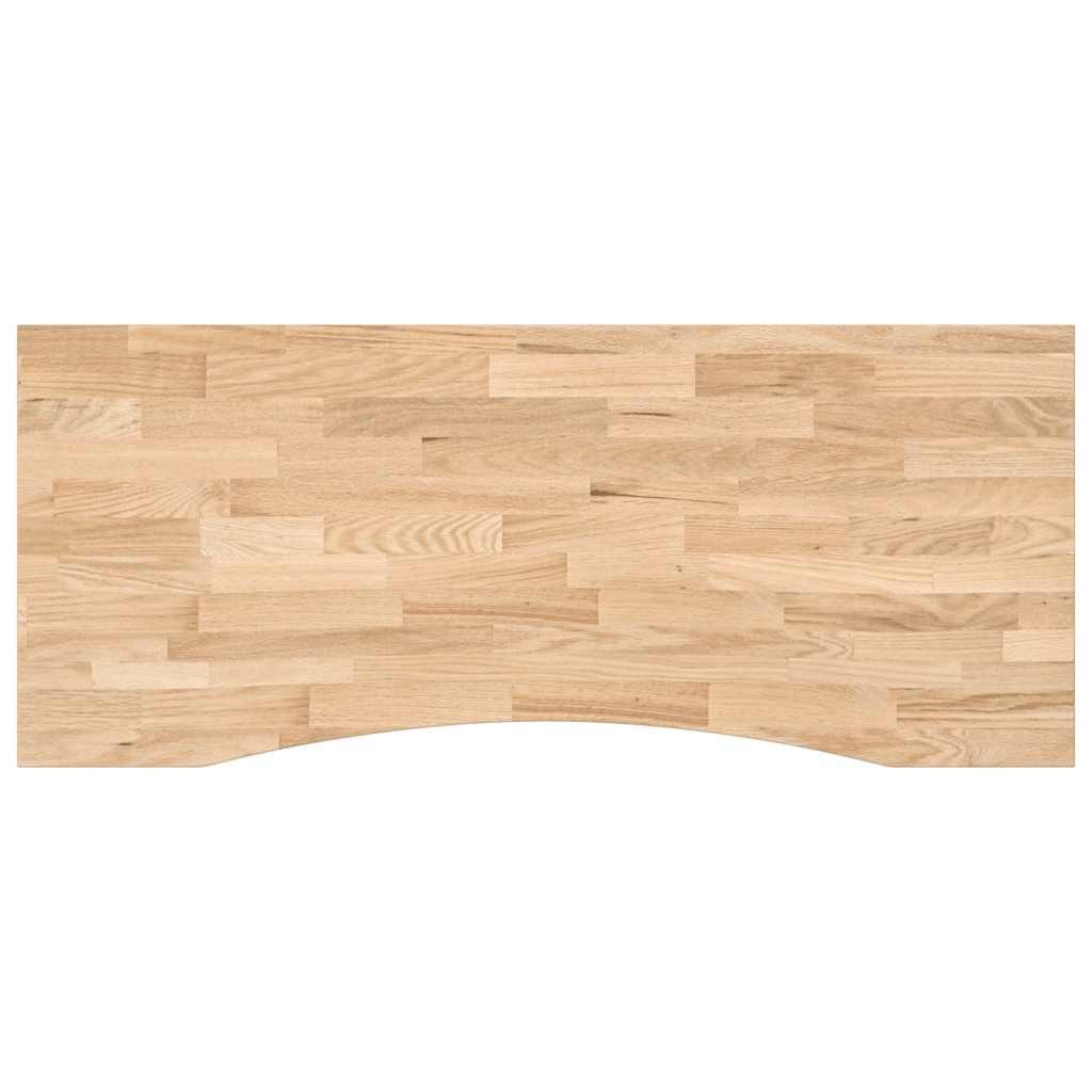 vidaXL Tischplatte Schreibtischplatte Unbehandelt 120x60x2,5 cm Massivholz Eiche (1 St)