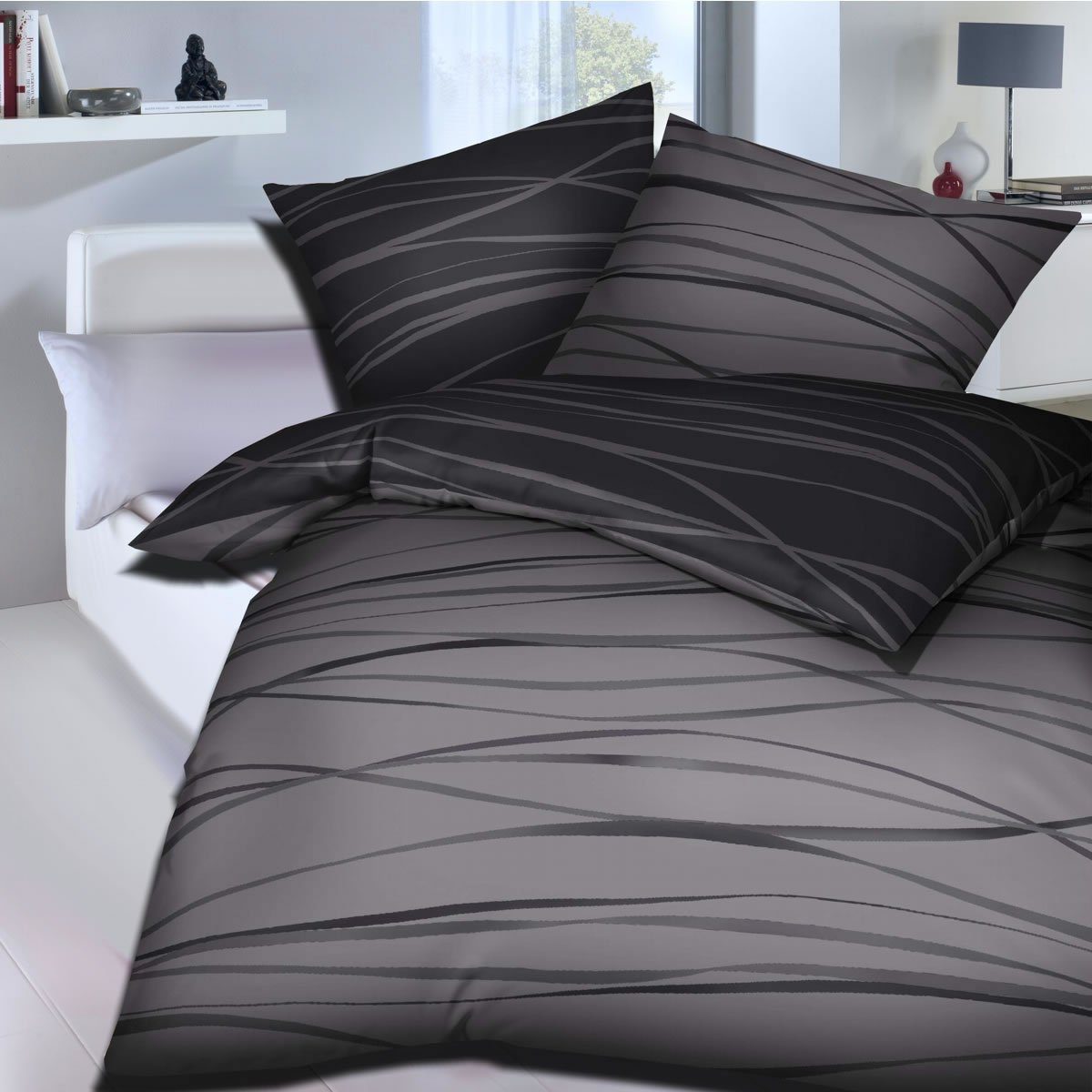 Kaeppel Bettwäsche Wendebettwäsche, Mako-Satin, 3 teilig, günstig online kaufen