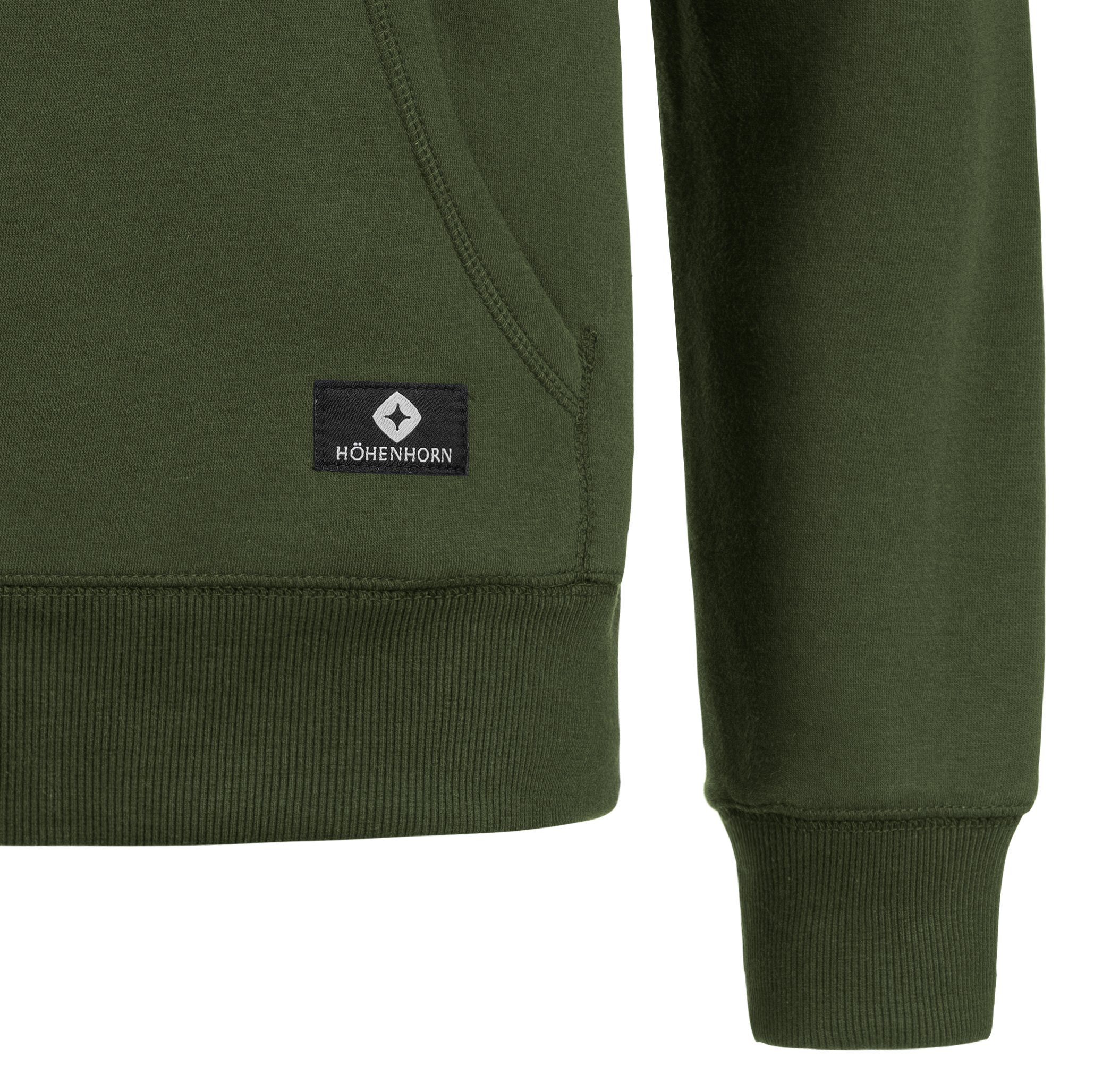Höhenhorn Hoodie Janga Herren Kapuzen Pullover für Männer Hoody Sweatshirt Hochwertige Baumwolle, weiche Innenseite, angenehm warm