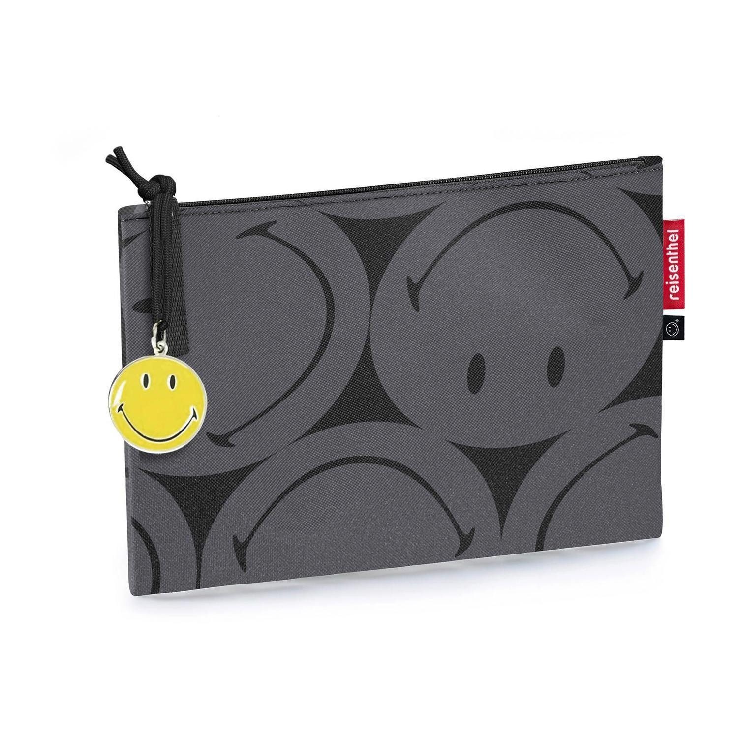REISENTHEL® Kulturbeutel CASE SMILEY GREY, Grau, Polyester, Wasserabweisend, 24 x 17 cm