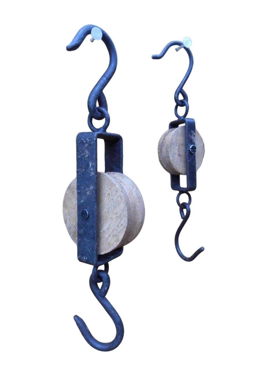 Deko-Impression Garderobenhaken Haken-Set 2 St. Küchenhaken Garderobenhaken Werkstatthaken Flaschenzug (2 St)