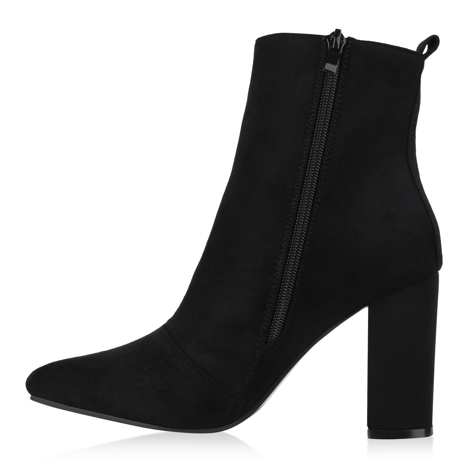 VAN HILL Damen Stiefeletten Mit Blockabsatz - Klassische Boots Für Frühling & Herbst