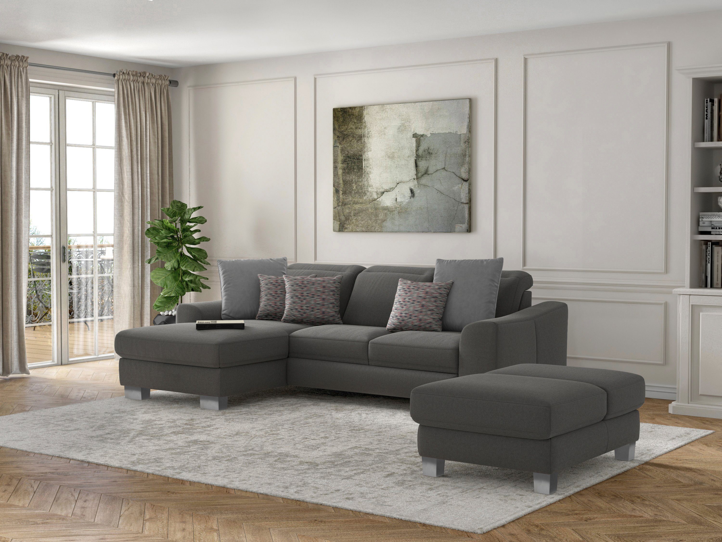 sit&more Ecksofa Dundee L-Form, mit Federkern günstig online kaufen