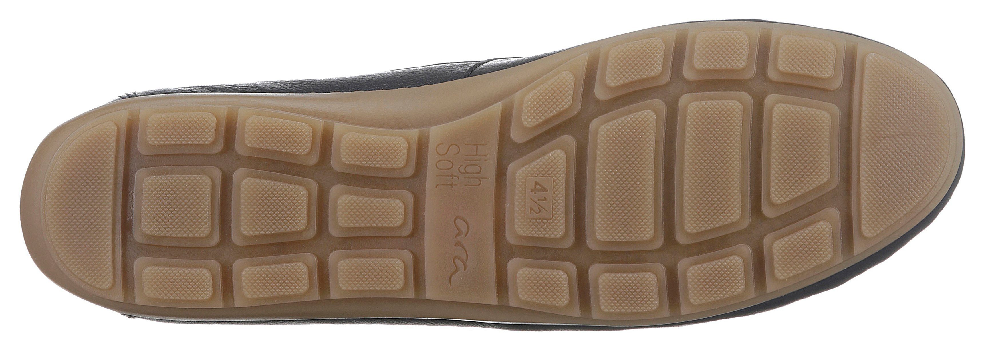 Ara ALABAMA Mokassin Slipper, Freizeitschuh mit High Soft Wechselfußbett in Weite G