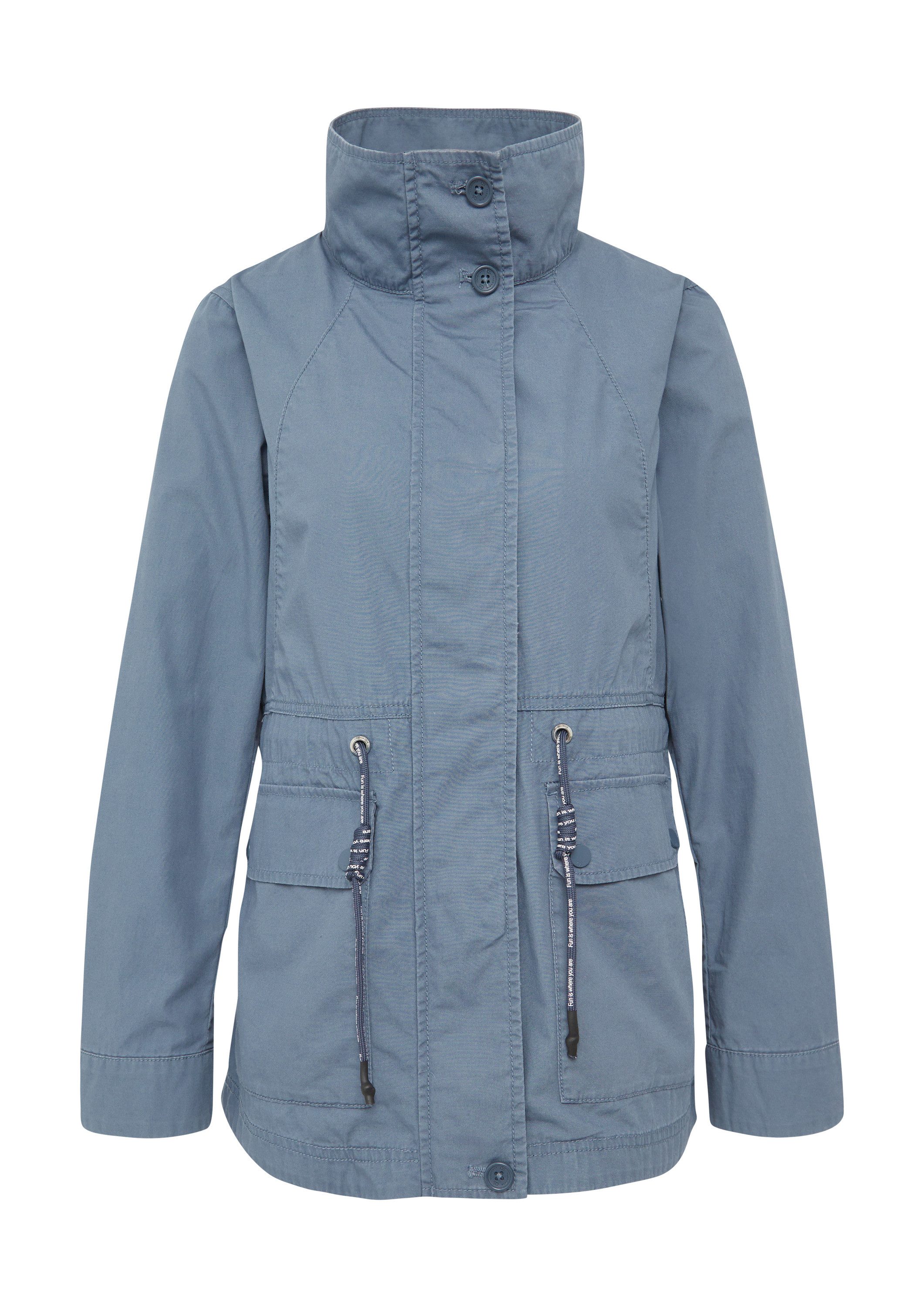 QS Funktionsjacke Outdoor-Jacke Baumwolljacke mit Tunnelzug günstig online kaufen