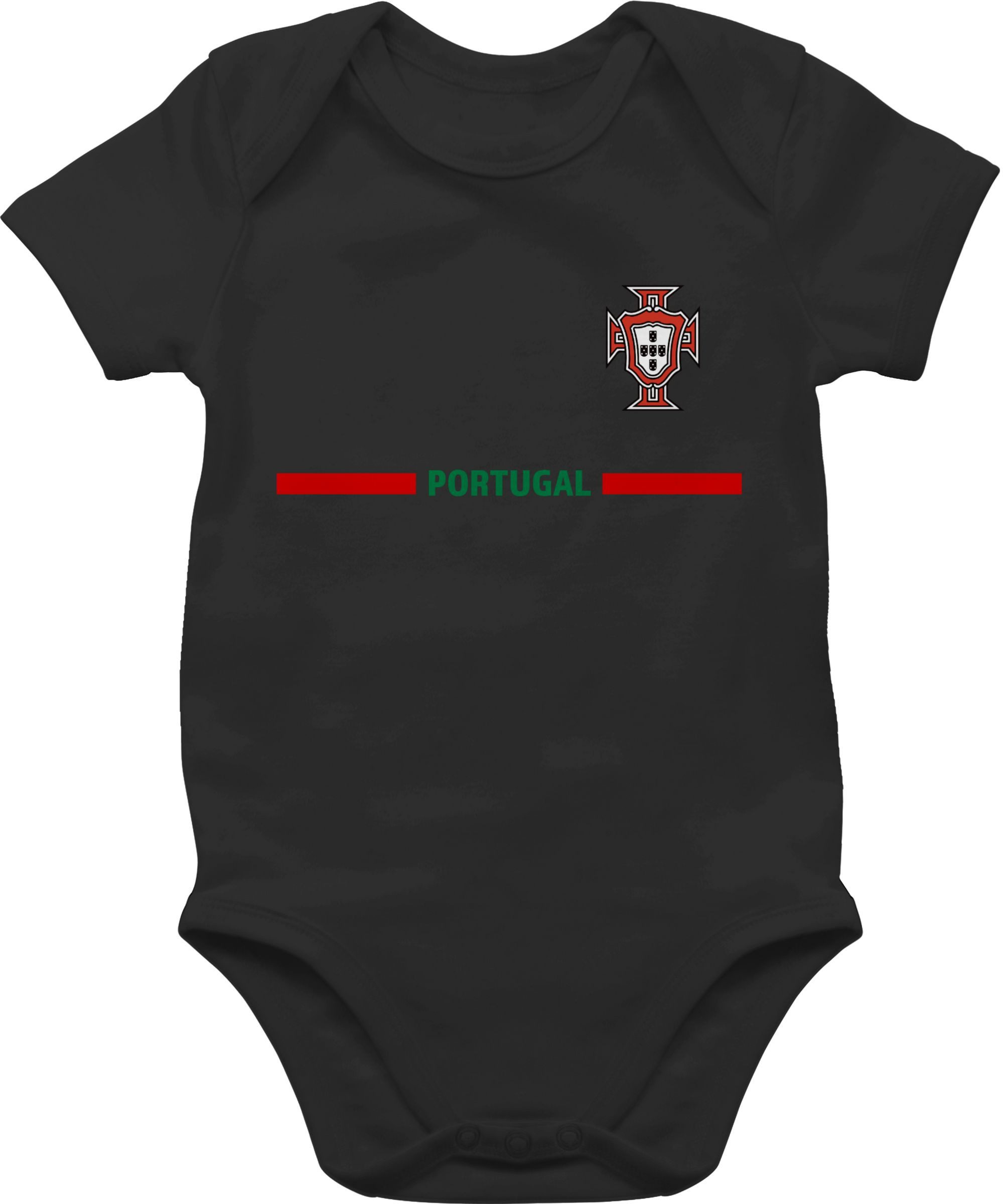 Shirtracer Shirtbody Portugal Trikot Wappen, Portugiesisches Fan-Motiv 2026 Fussball WM Fanartikel Baby