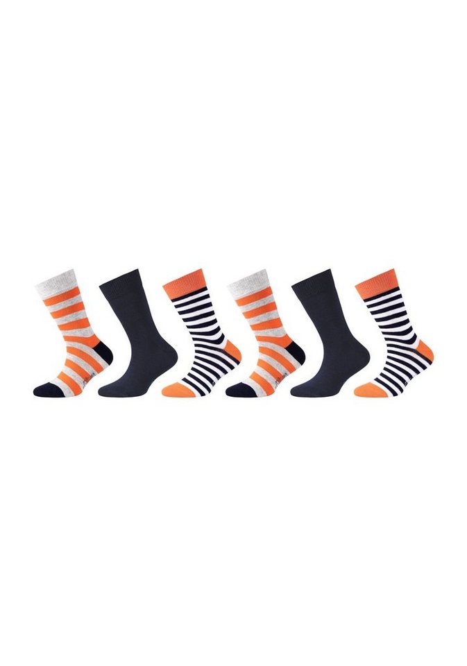 s.Oliver Socken Socken 6er Pack, Strapazierfähig: dank verstärkter  Belastungszonen an Ferse